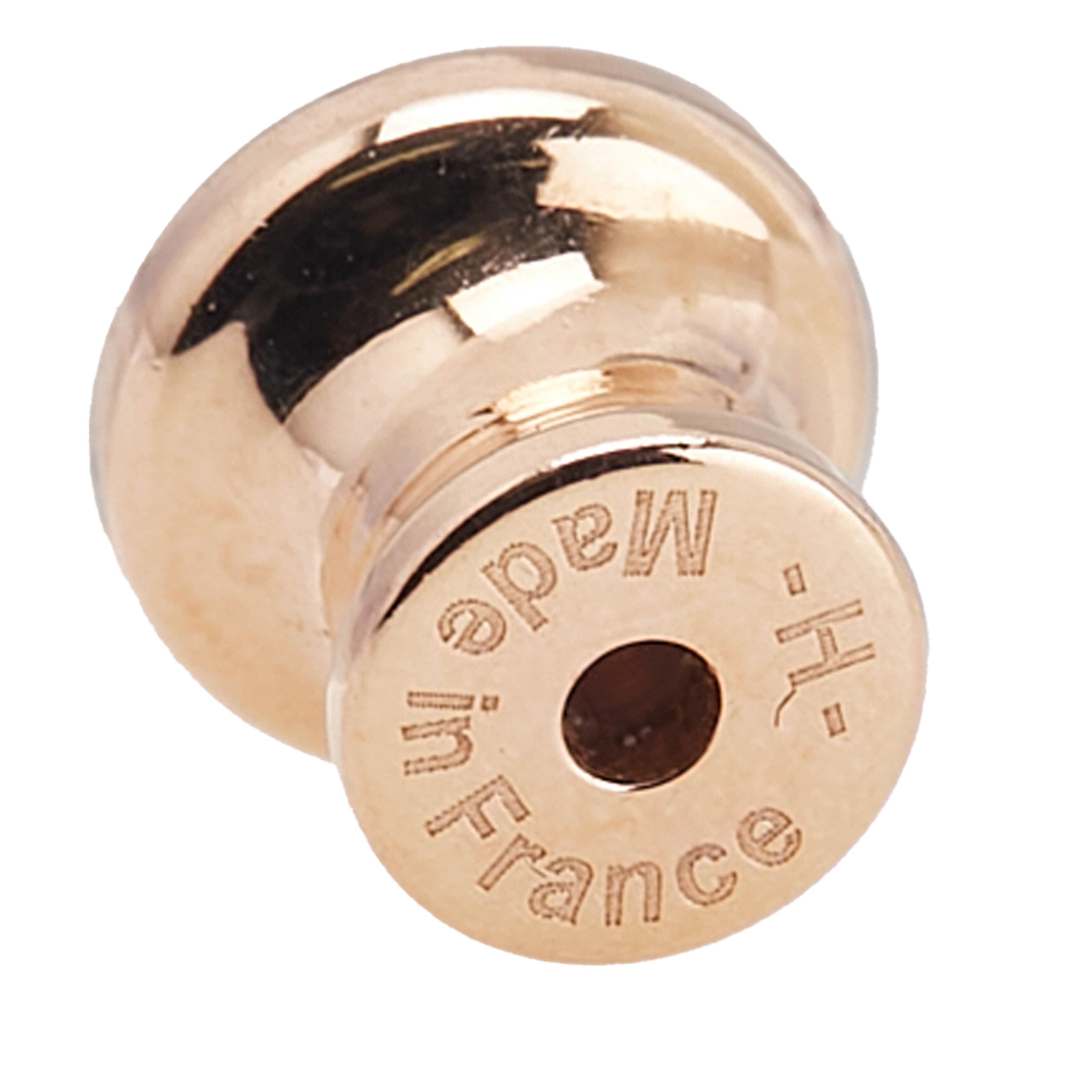 Hermès Rose Gold Plated Enamel Eileen Push Back Earrings, från Luxclusif, i färgen rose gold. Klicka för att öppna bilden i stort format