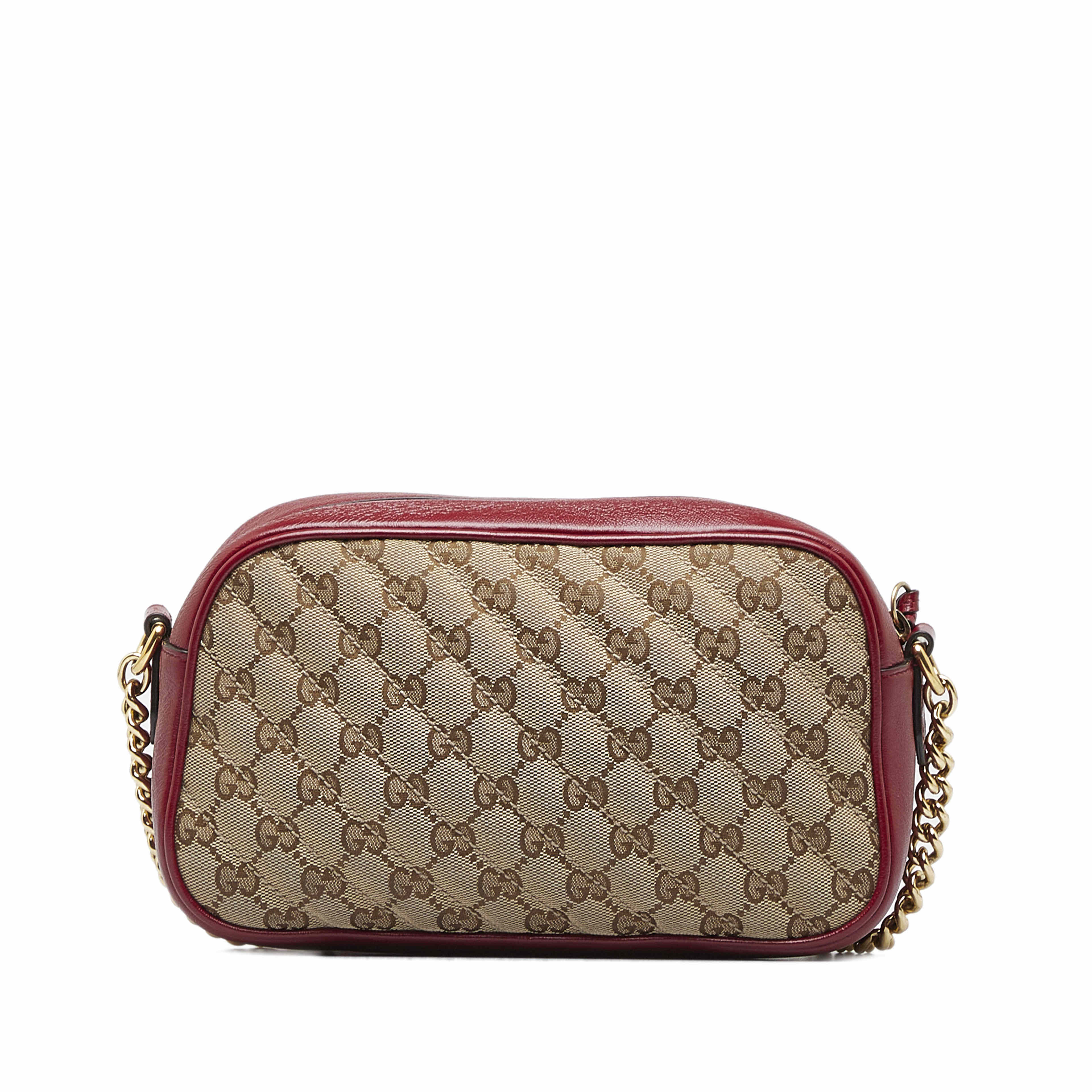 Gucci Small Gg Canvas Marmont Crossbody