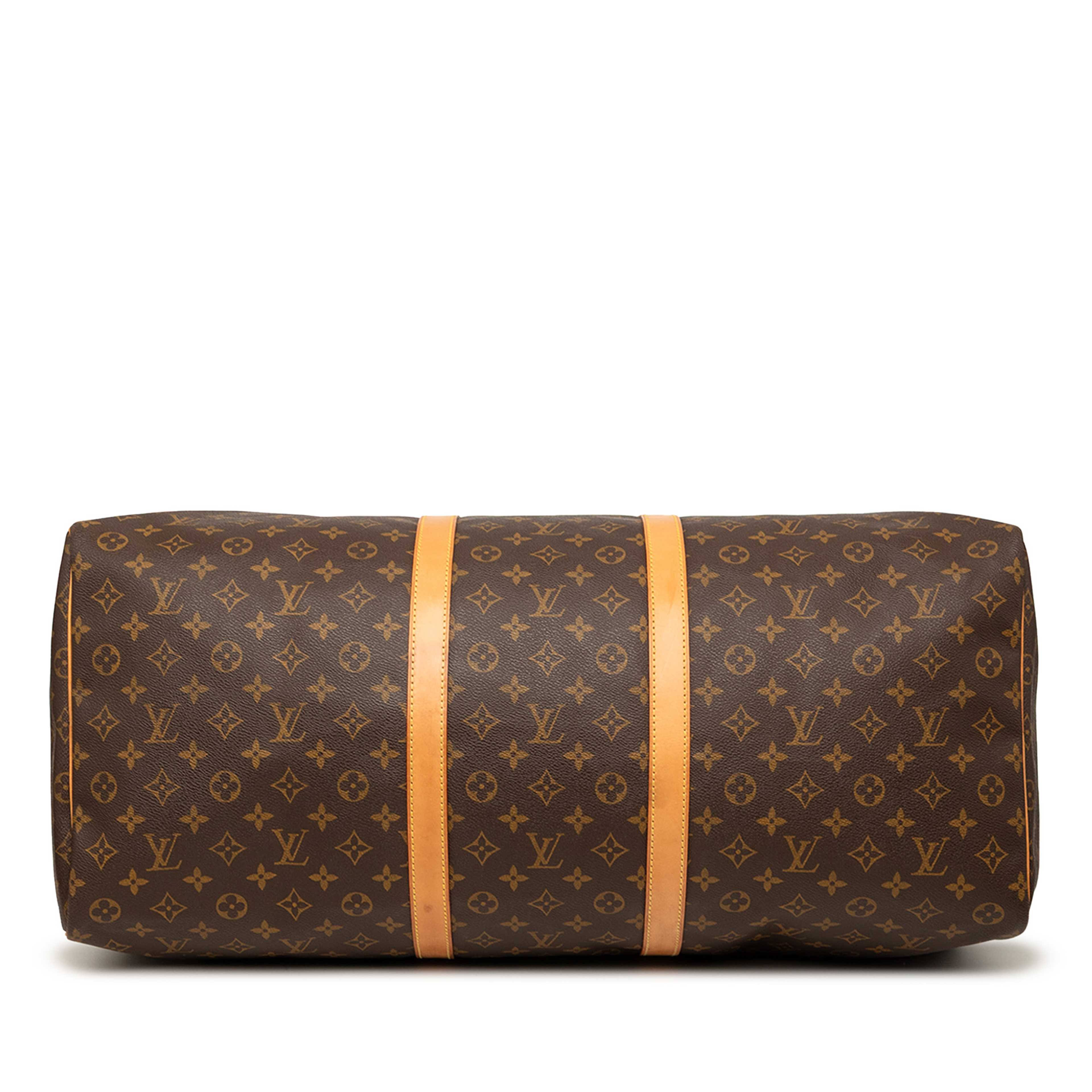 Louis Vuitton Monogram Keepall 60, från Luxclusif, i färgen brun. Klicka för att öppna bilden i stort format