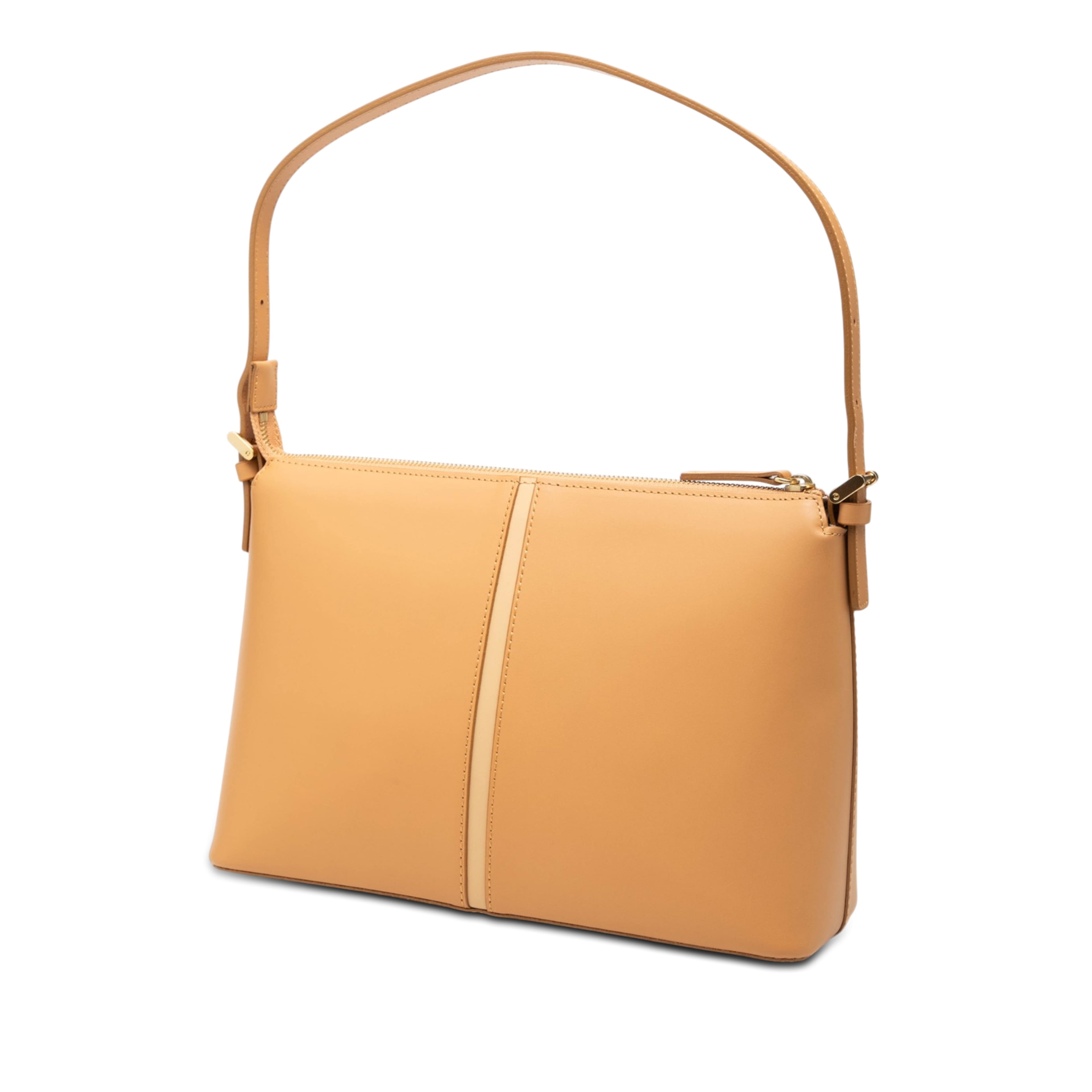 Burberry Leather Shoulder Bag, från Luxclusif, i färgen beige. Klicka för att öppna bilden i stort format