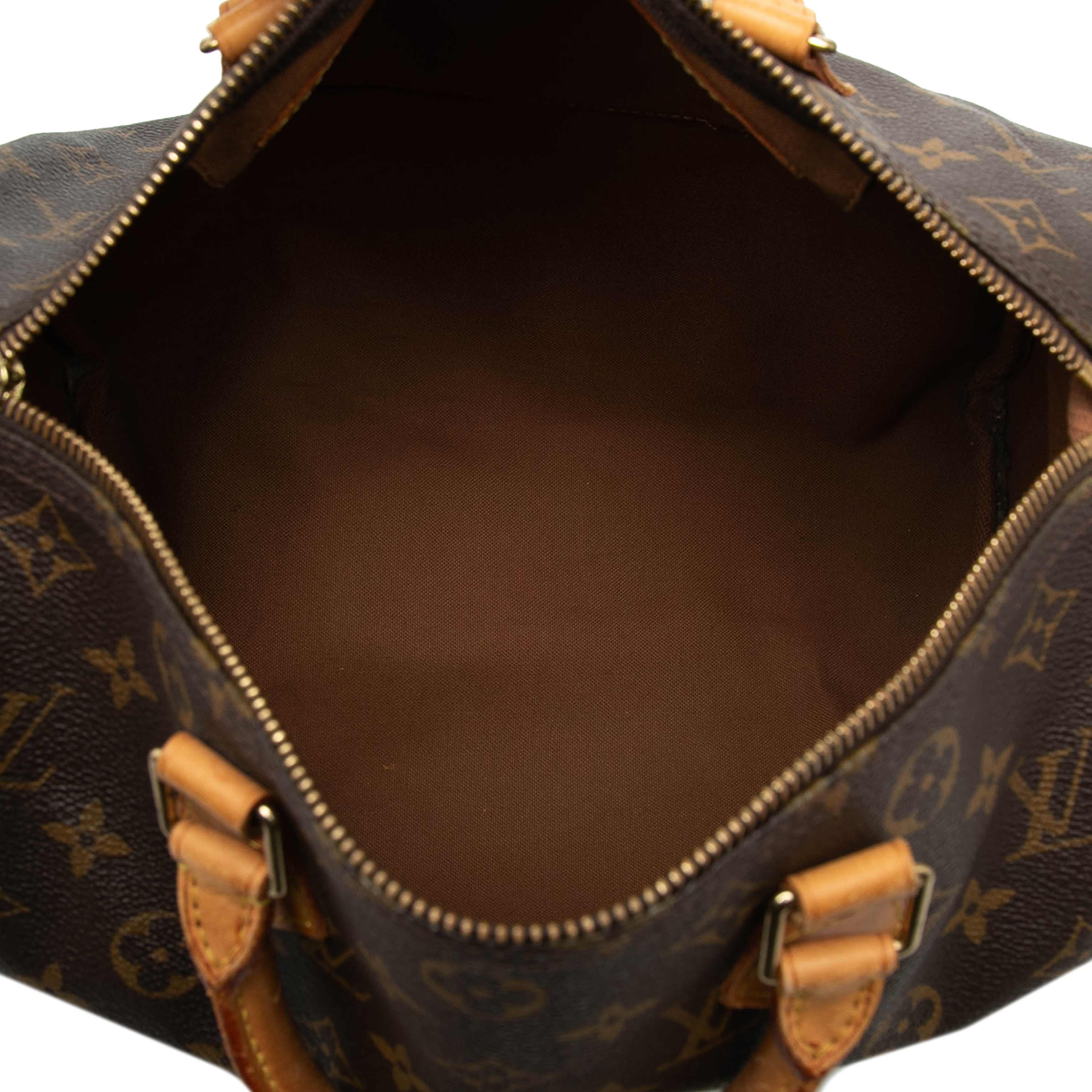 Louis Vuitton Monogram Speedy 30, från Luxclusif, i färgen brown. Klicka för att öppna bilden i stort format