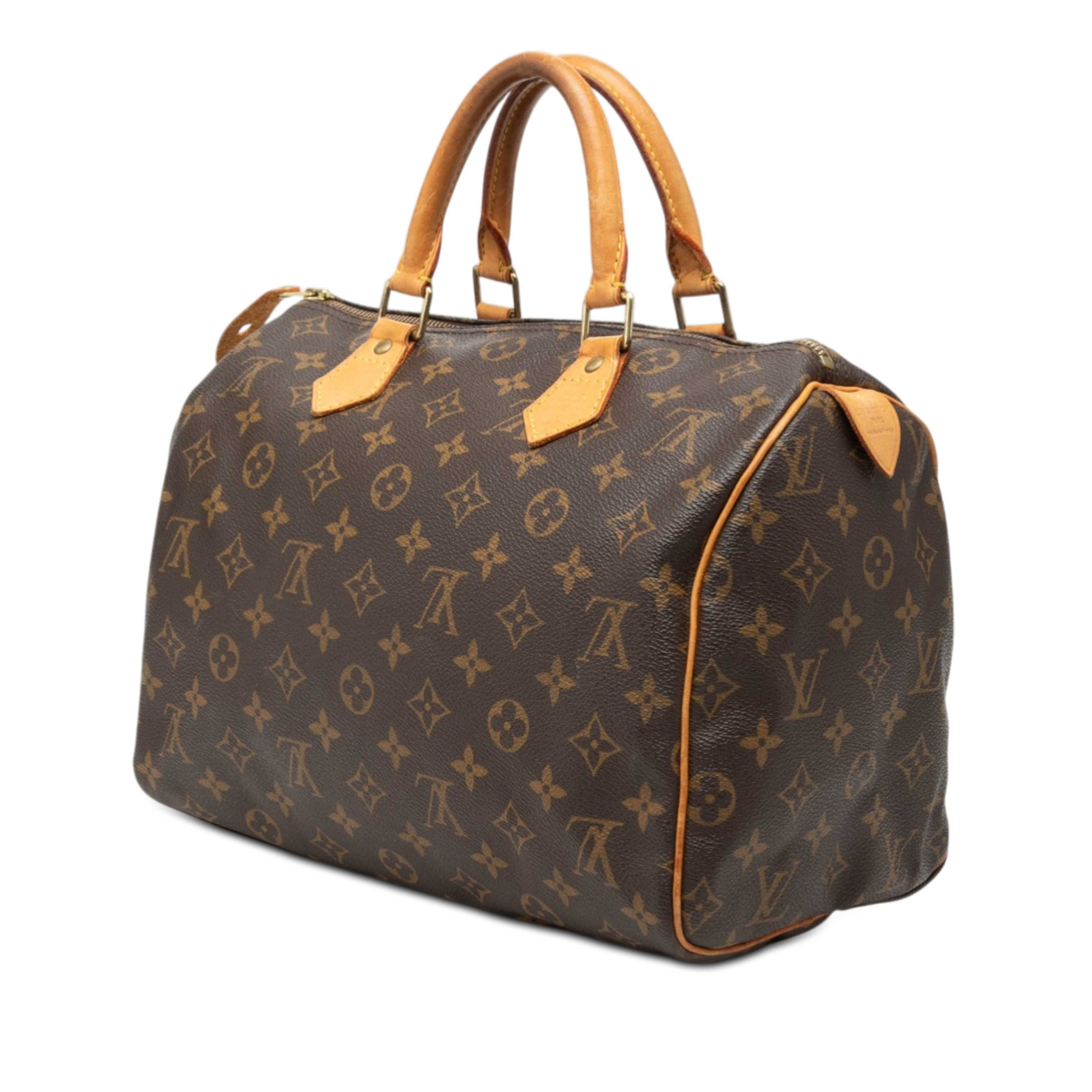 Louis Vuitton Monogram Speedy 30, från Luxclusif, i färgen brown. Klicka för att öppna bilden i stort format