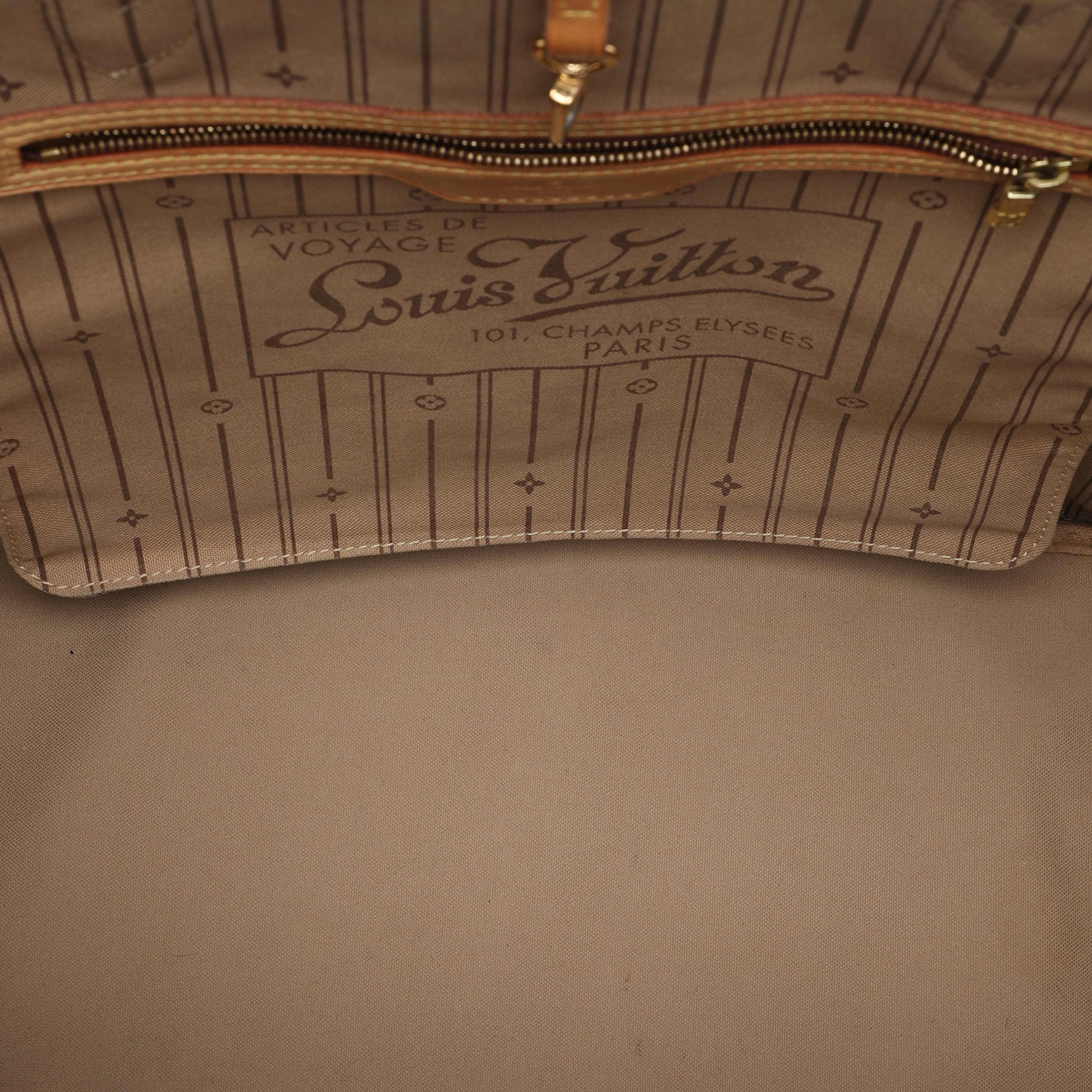 Louis Vuitton Monogram Neverfull Gm, från Luxclusif, i färgen brun. Klicka för att öppna bilden i stort format