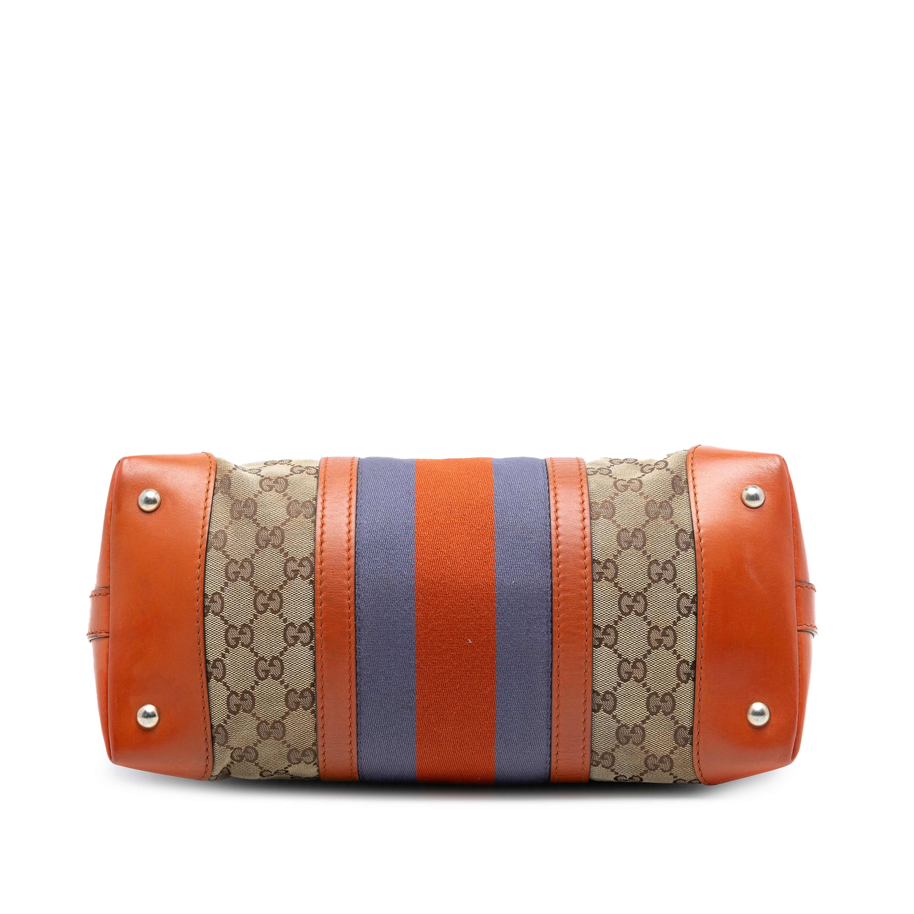 Gucci Gg Canvas Web Satchel, från Luxclusif, i färgen beige. Klicka för att öppna bilden i stort format