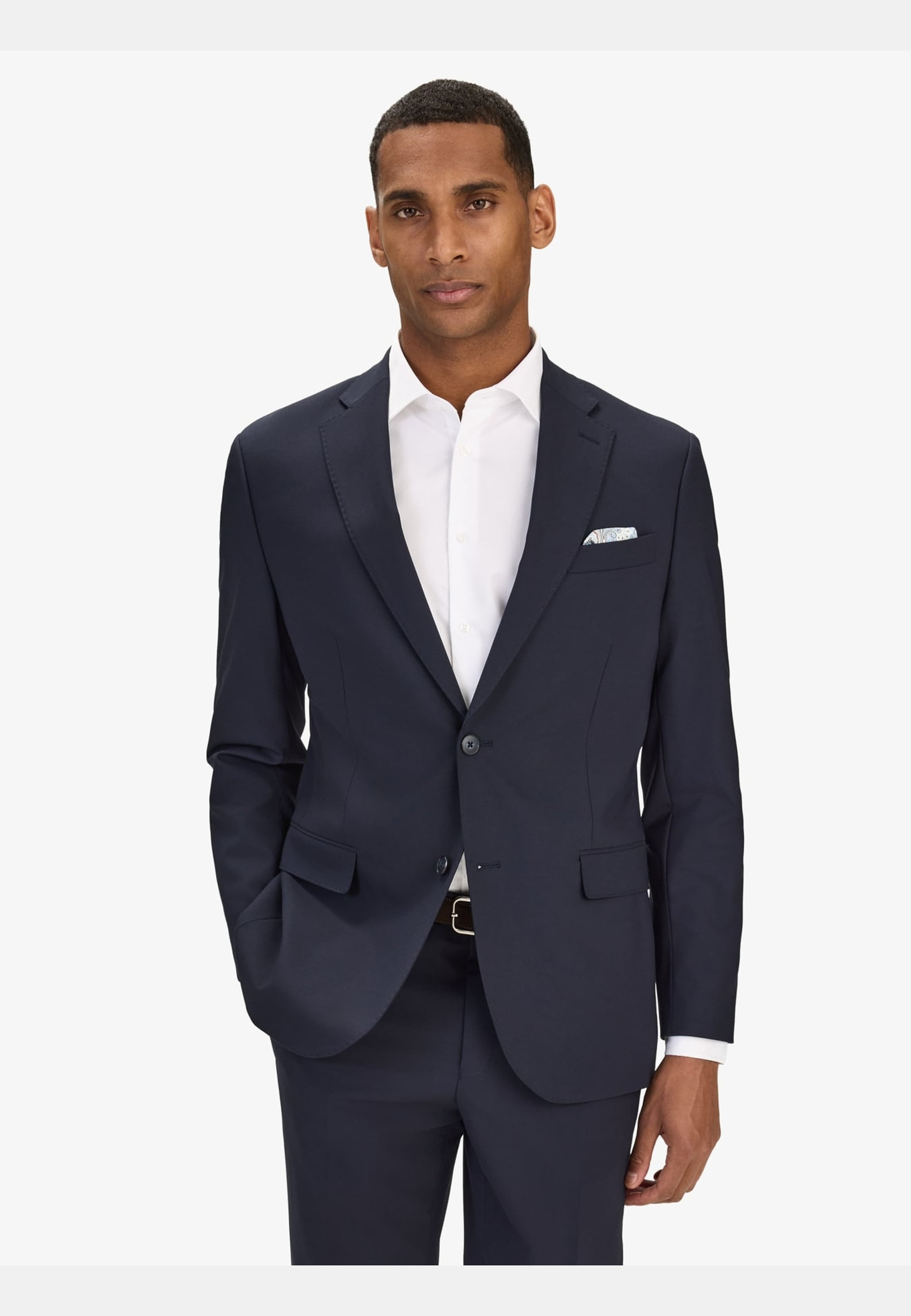 Single Breasted Wool Jacket Ares, från John Henric, i färgen dark blue. Klicka för att öppna bilden i stort format