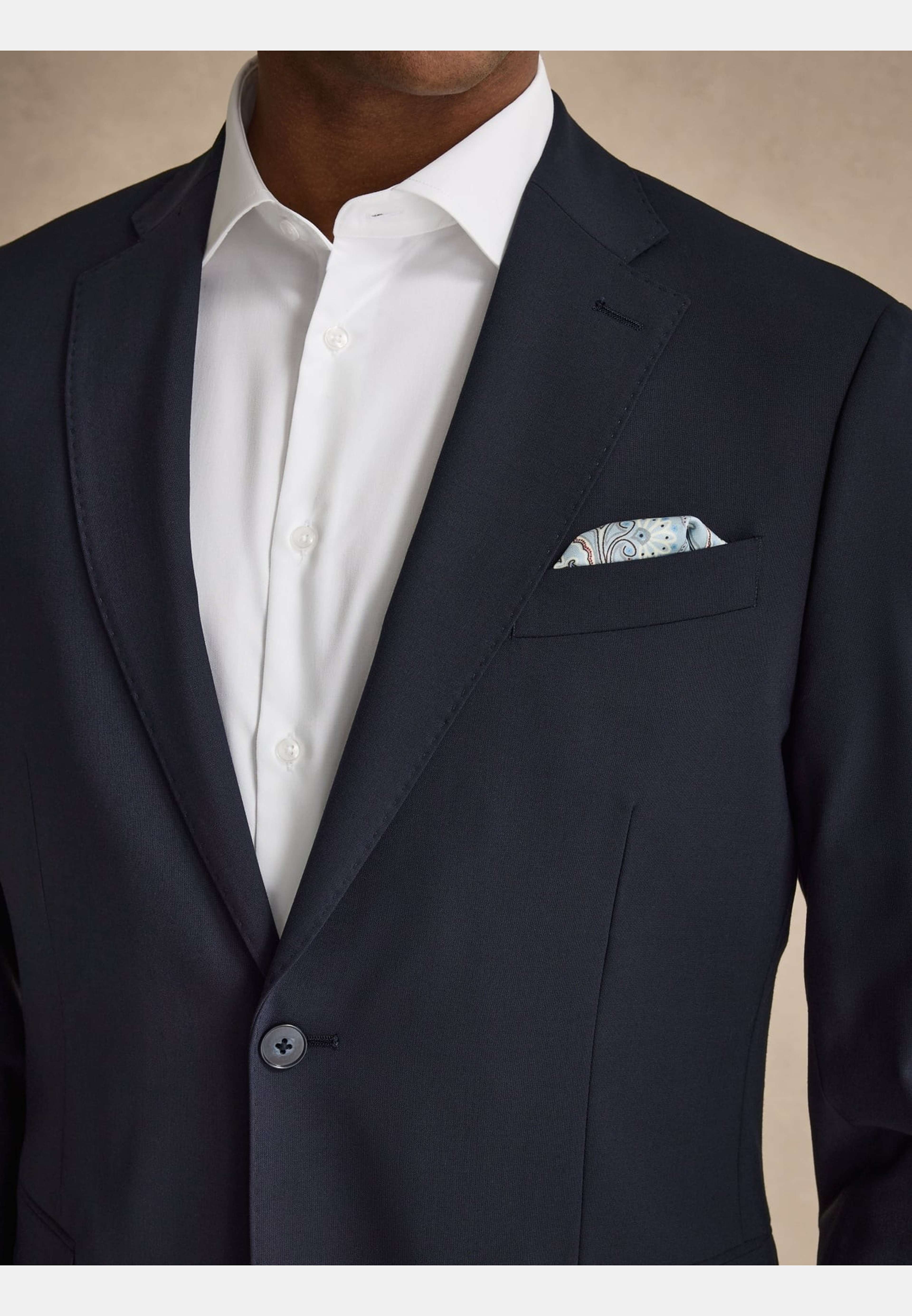 Single Breasted Wool Jacket Ares, från John Henric, i färgen dark blue. Klicka för att öppna bilden i stort format