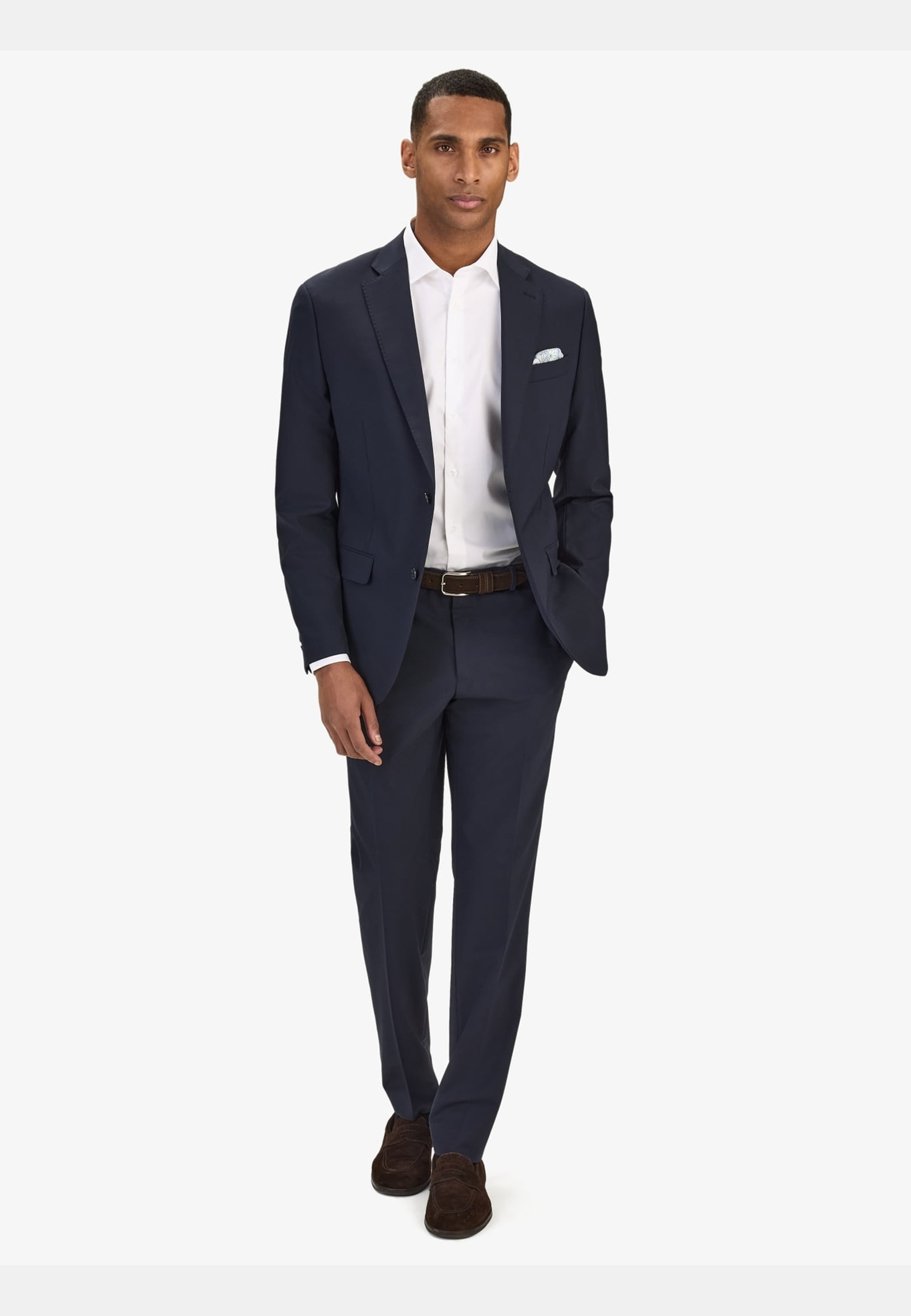 Single Breasted Wool Jacket Ares, från John Henric, i färgen dark blue. Klicka för att öppna bilden i stort format