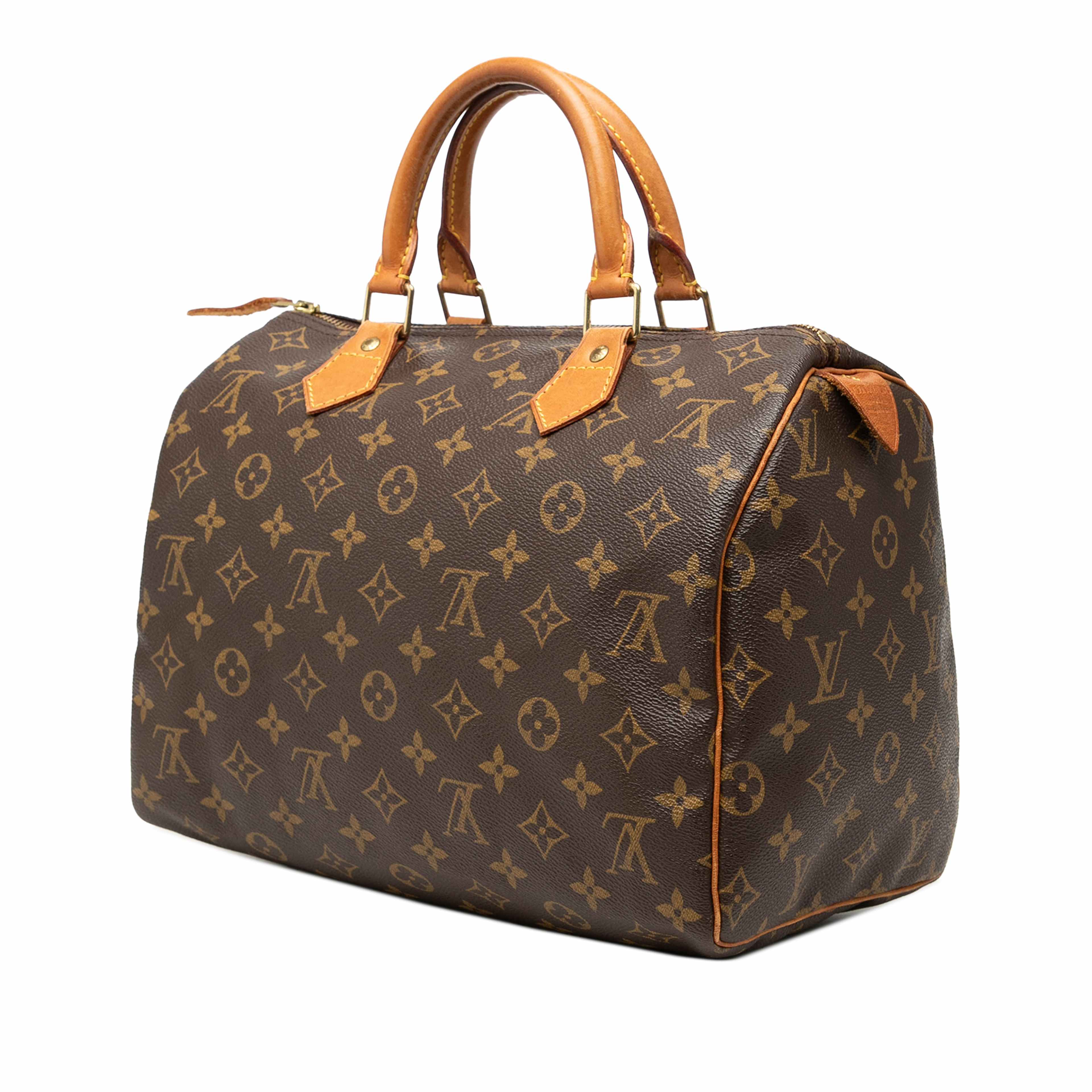 Louis Vuitton Monogram Speedy 30, från Luxclusif, i färgen brun. Klicka för att öppna bilden i stort format