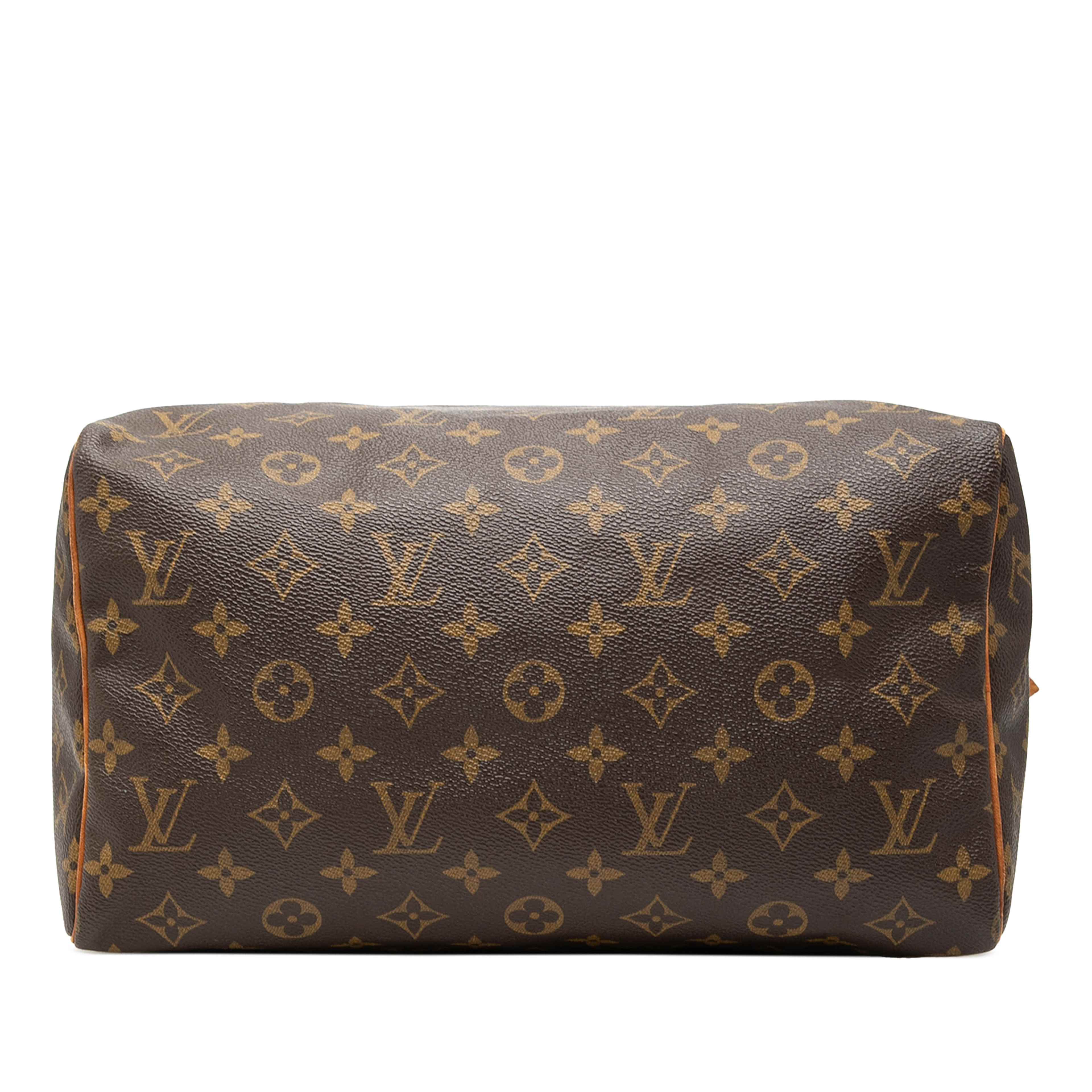 Louis Vuitton Monogram Speedy 30, från Luxclusif, i färgen brun. Klicka för att öppna bilden i stort format