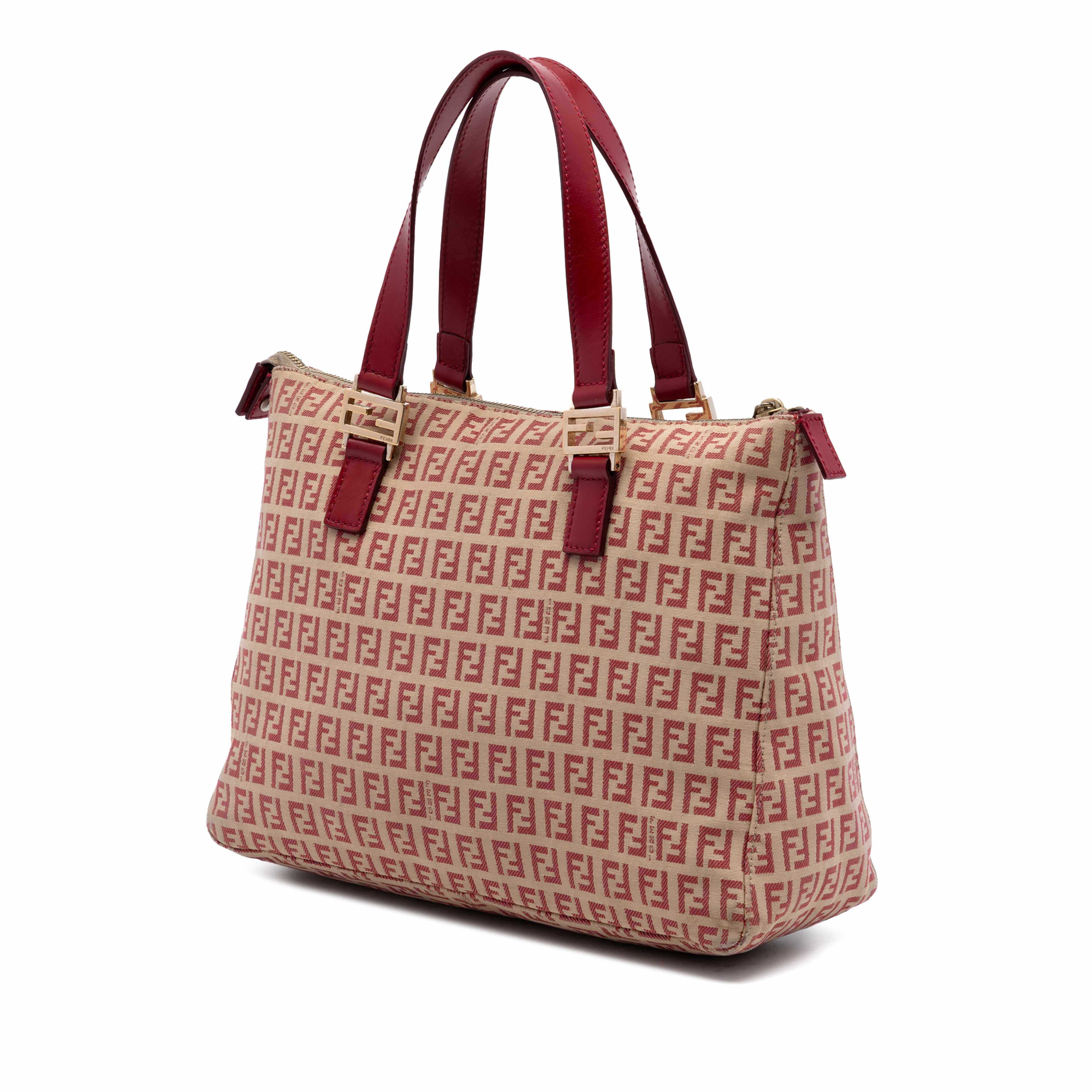 Fendi Zucchino Canvas Tote, från Luxclusif, i färgen beige. Klicka för att öppna bilden i stort format