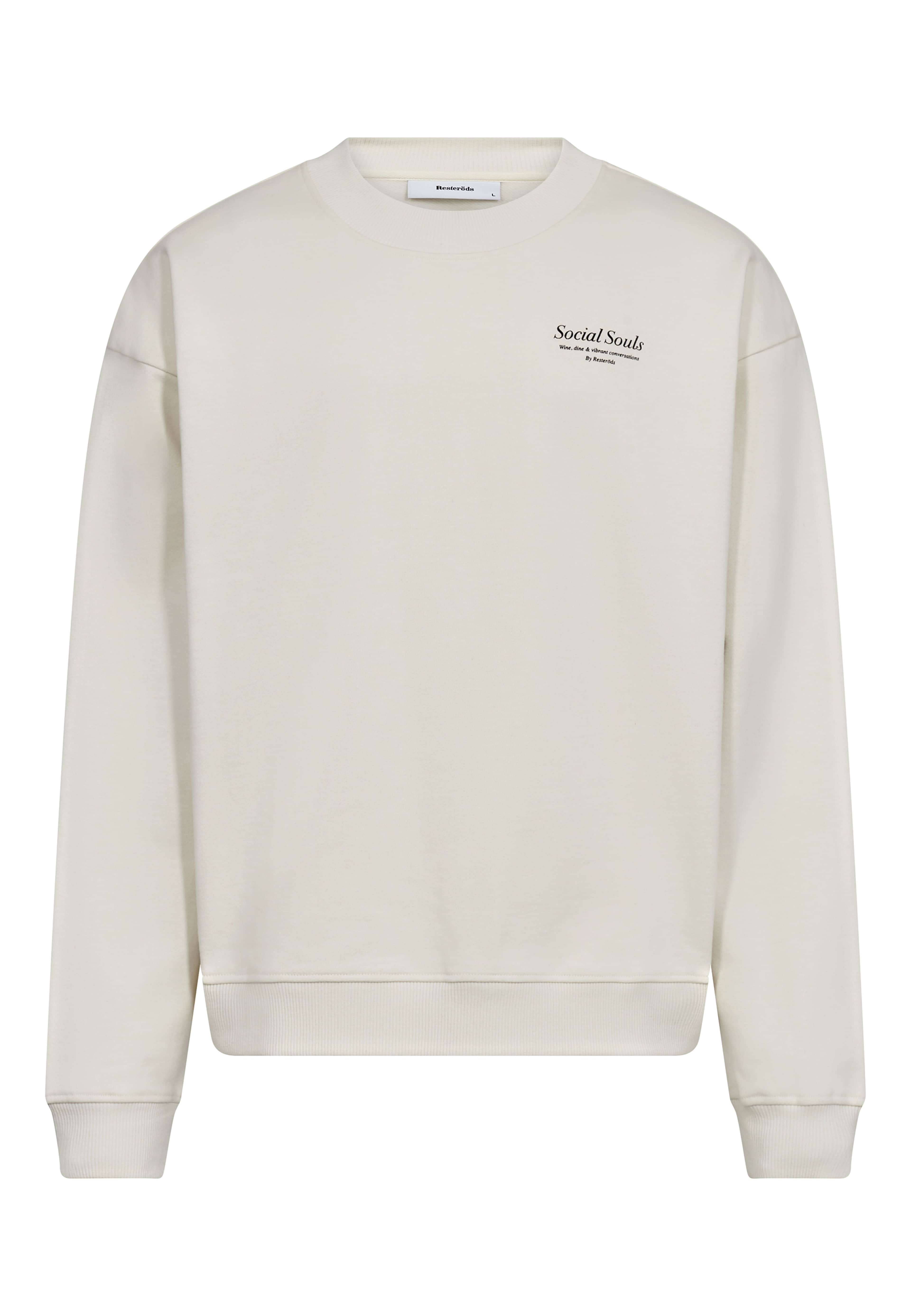 Sweatshirt Crewneck Drake Bomull, från Resteröds, i färgen white. Klicka för att öppna bilden i stort format