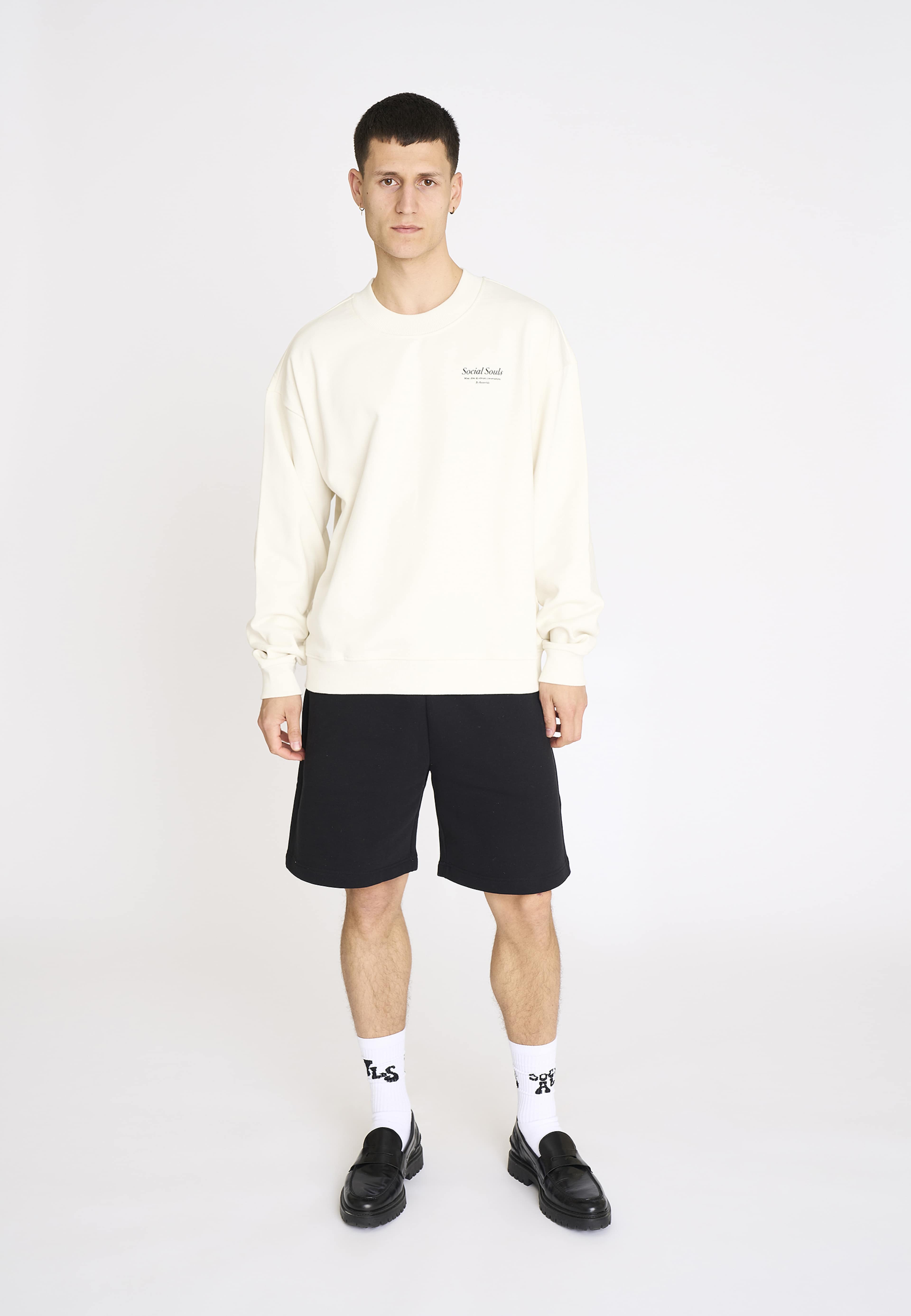 Sweatshirt Crewneck Drake Bomull, från Resteröds, i färgen white. Klicka för att öppna bilden i stort format