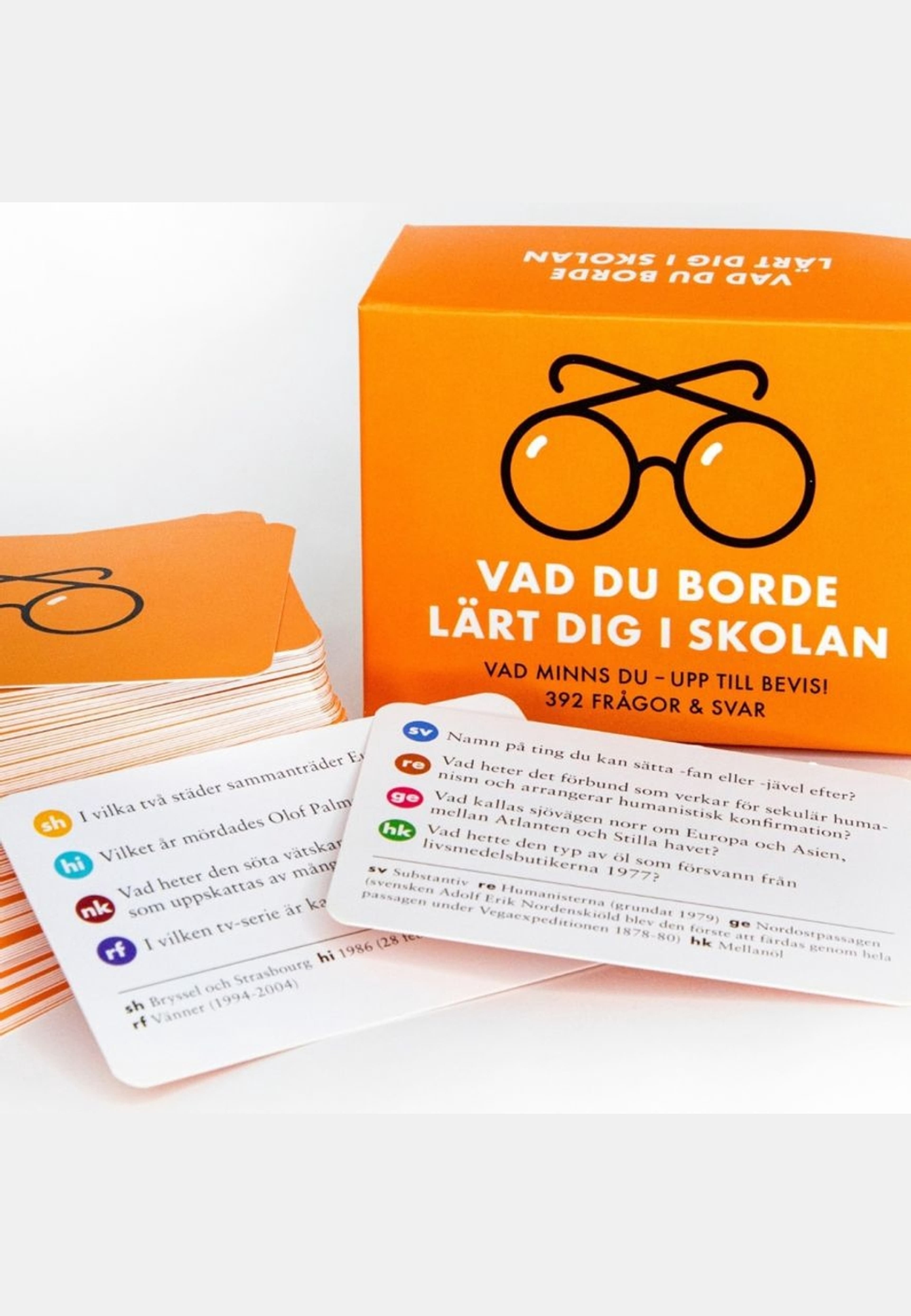 Spel Vad Du Borde Lärt Dig I Skolan, från Kakao, i färgen orange. Klicka för att öppna bilden i stort format