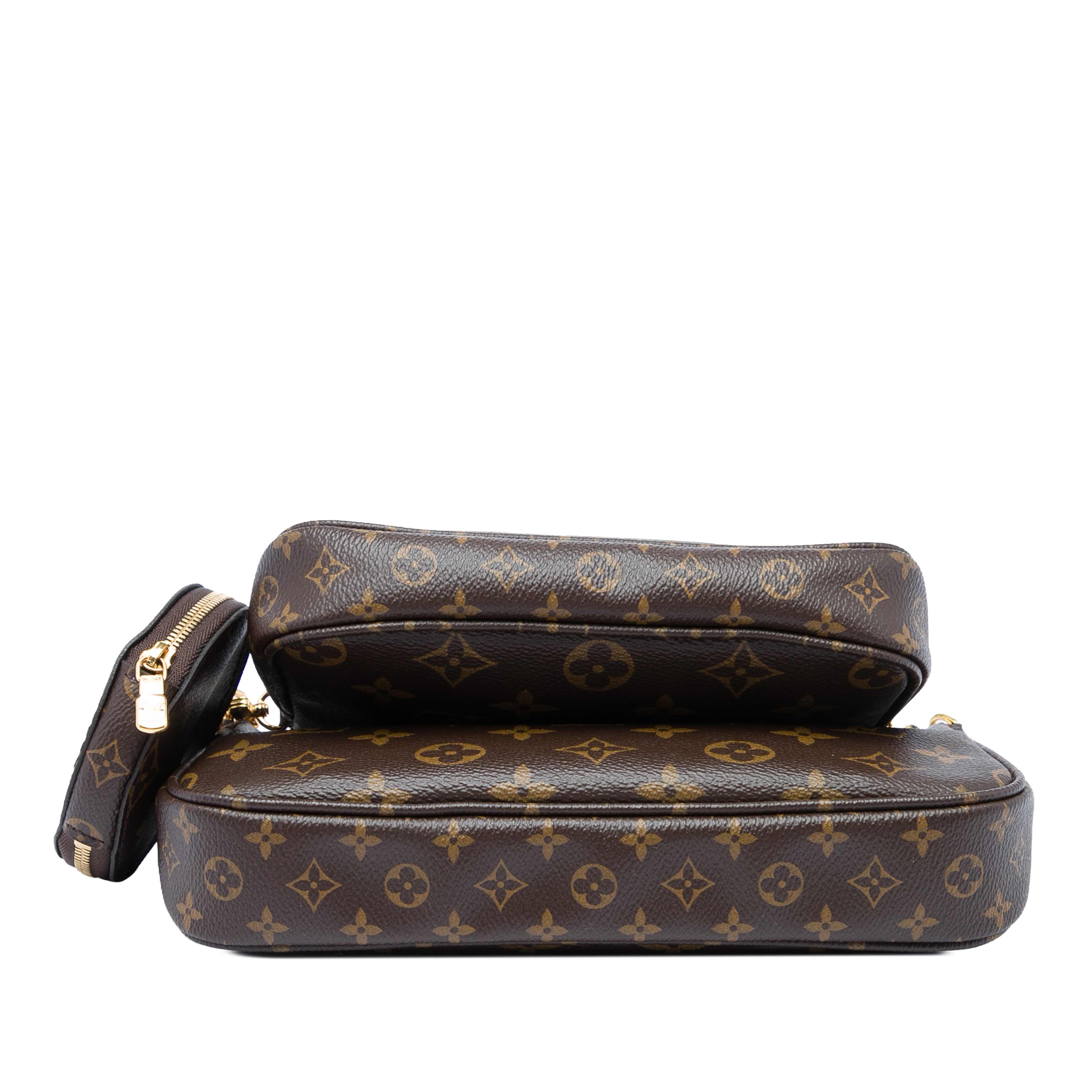 Louis Vuitton Monogram Multi Pochette Accessoires, från Luxclusif, i färgen brun. Klicka för att öppna bilden i stort format
