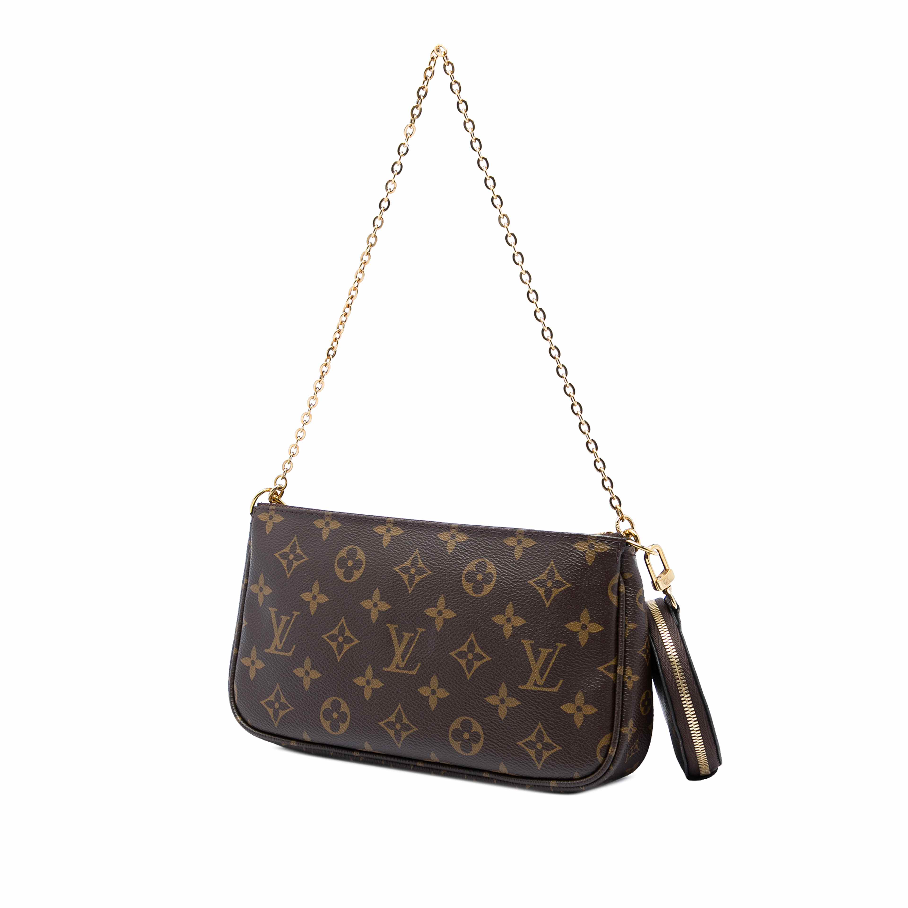 Louis Vuitton Monogram Multi Pochette Accessoires, från Luxclusif, i färgen brun. Klicka för att öppna bilden i stort format