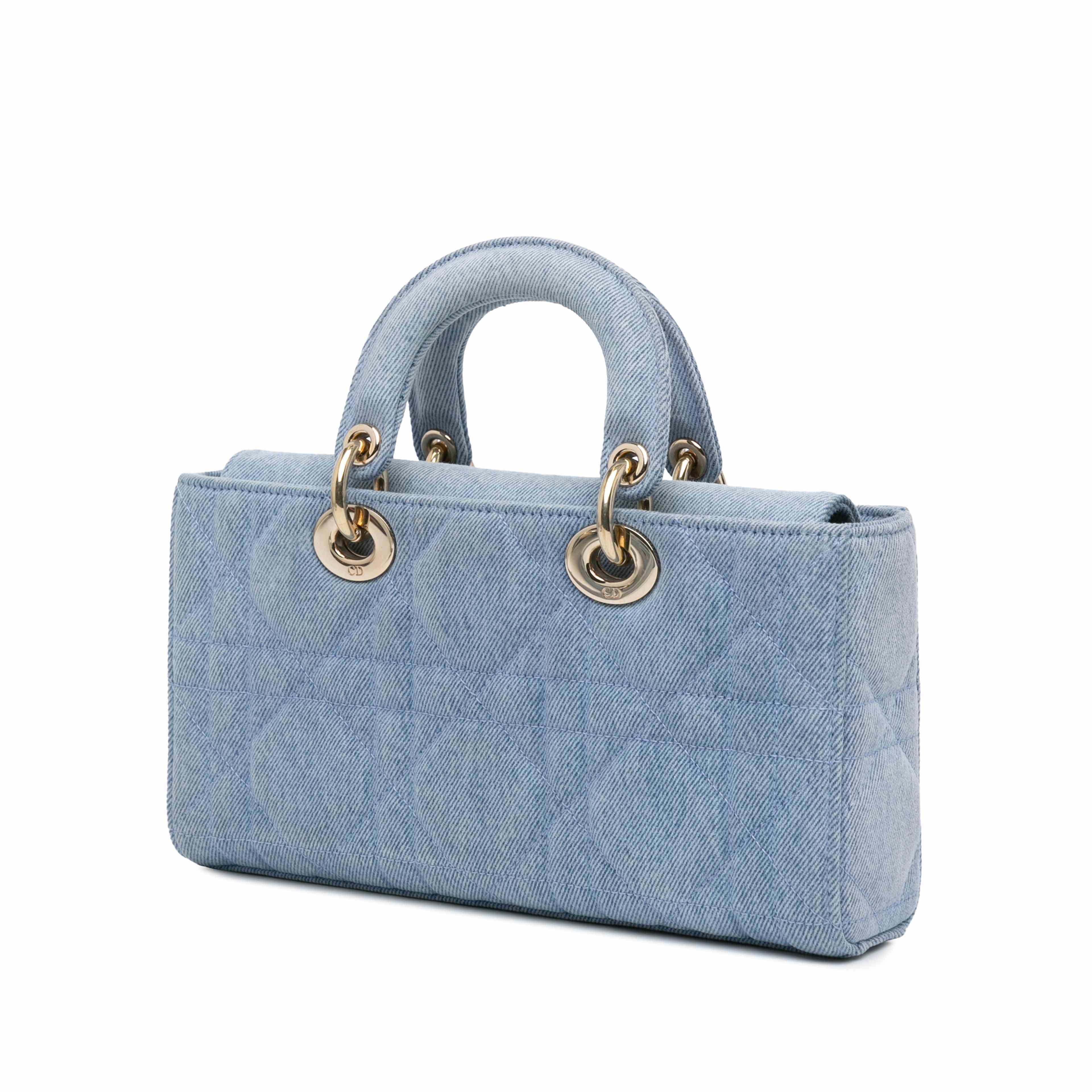 Dior Small Denim Macrocannage Lady D Joy