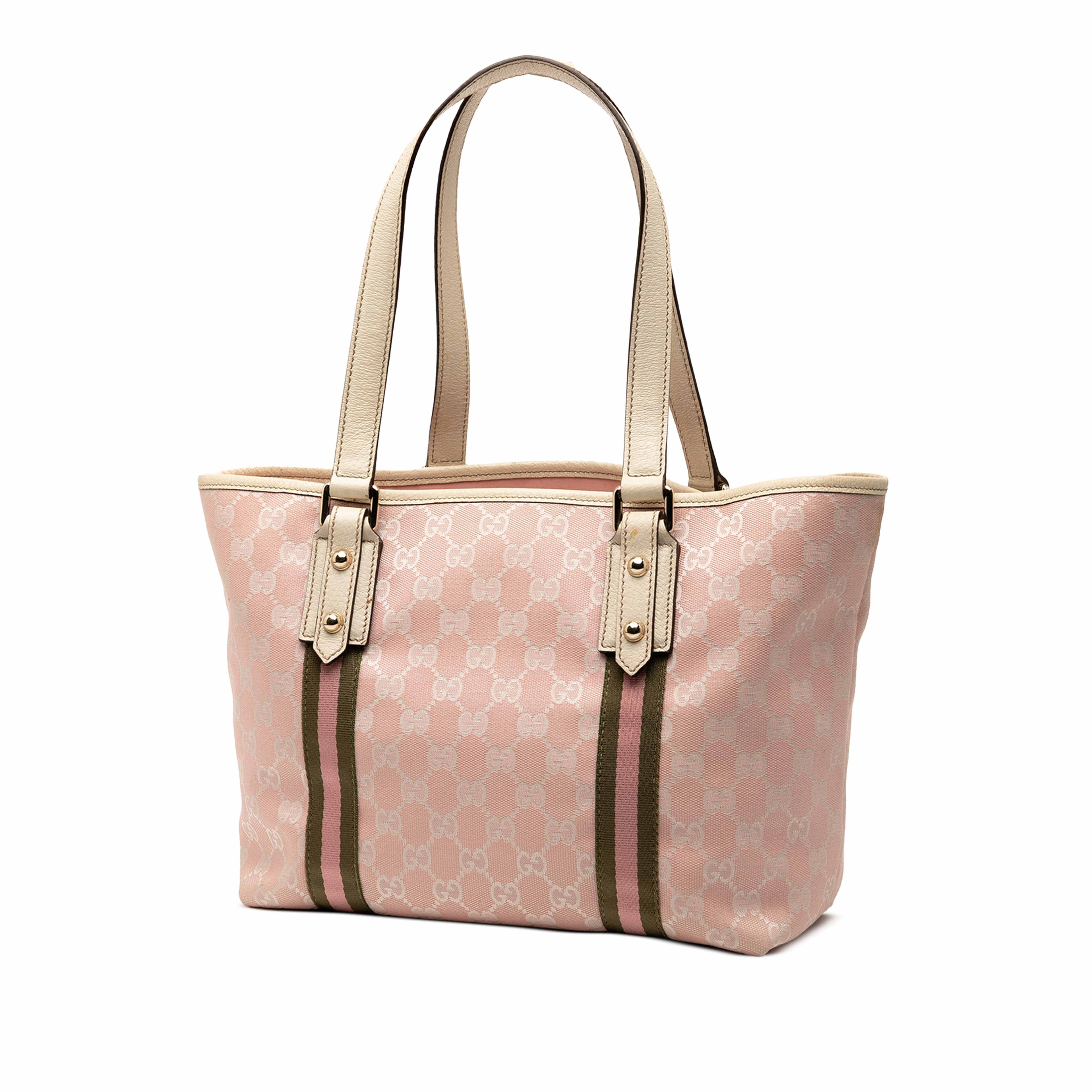 Gucci Gg Canvas Jolicoeur Tote, från Luxclusif, i färgen pink. Klicka för att öppna bilden i stort format