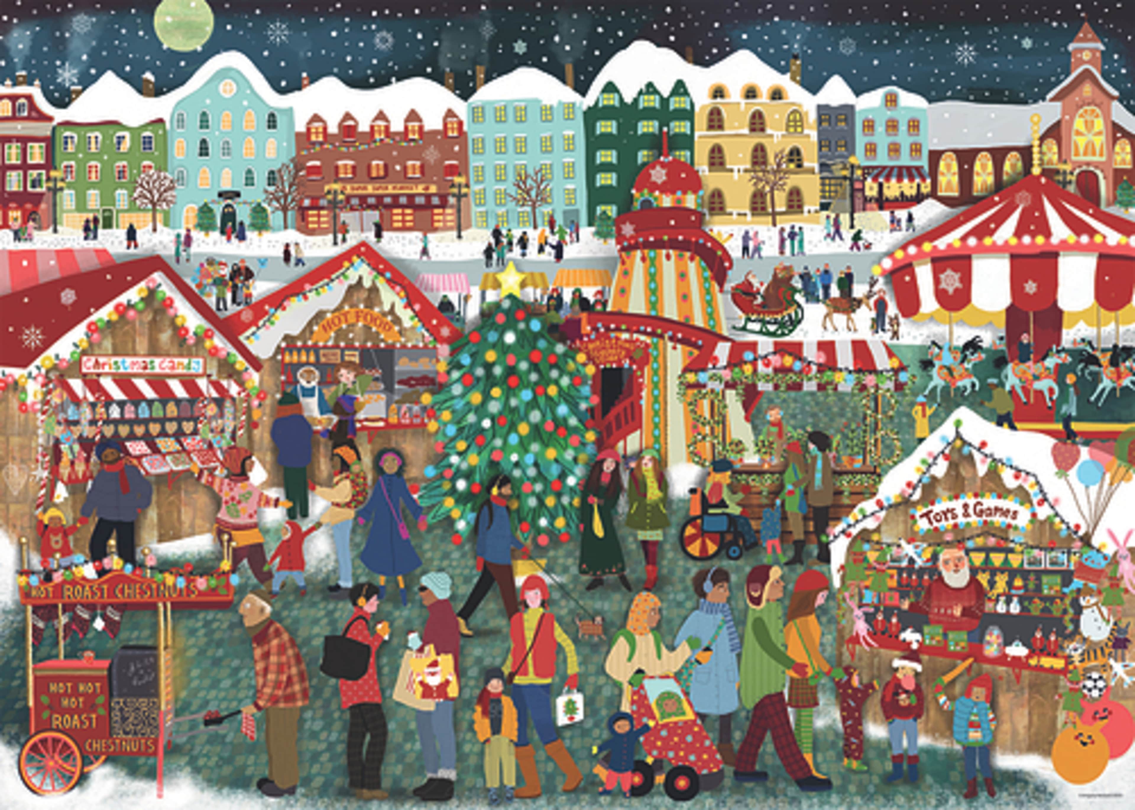 Christmas Market 1000p, från RAVENSBURGER, i färgen Multicolor.