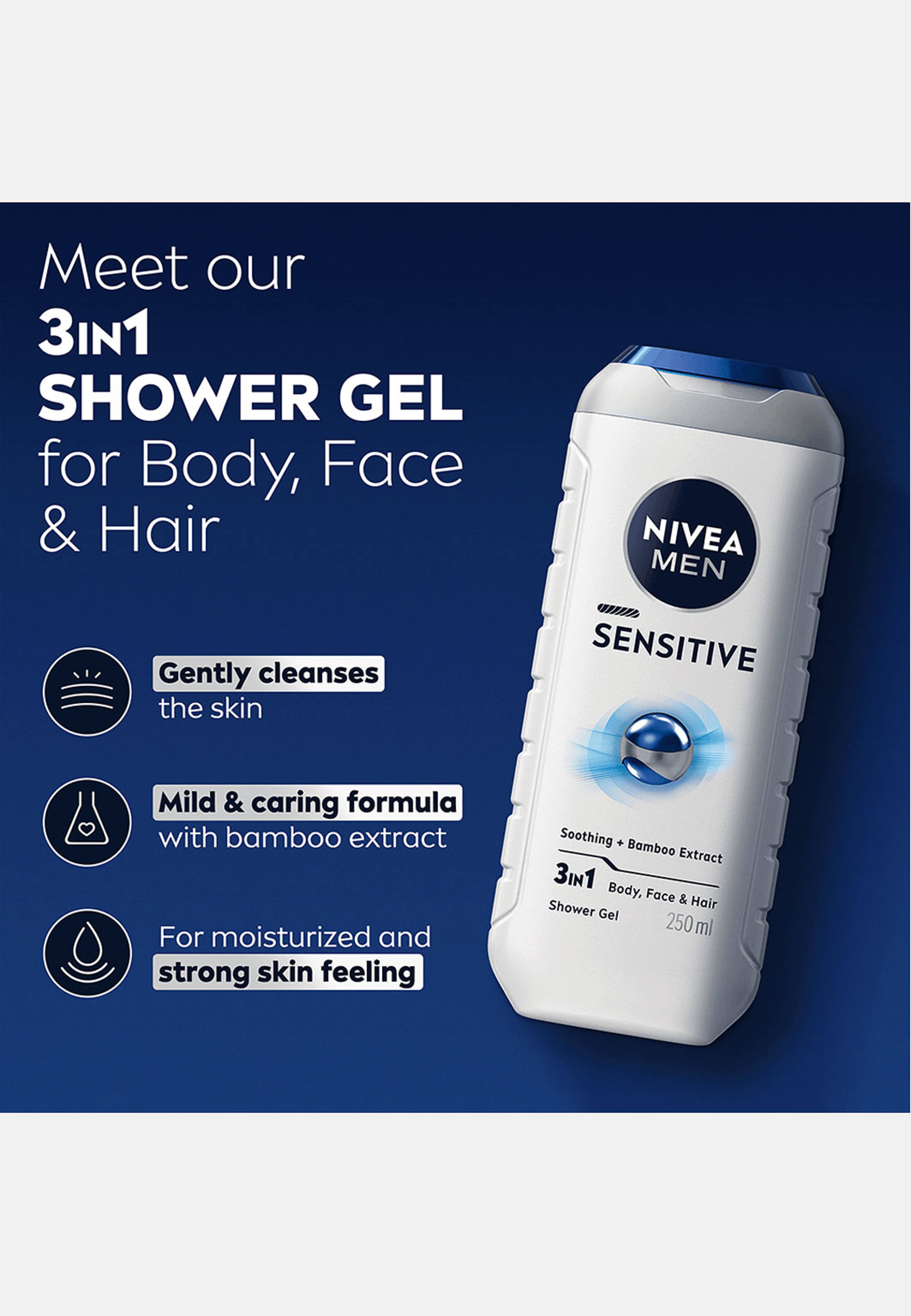 Duschtvål Sensitive Shower Gel 250 ml NIVEA MEN