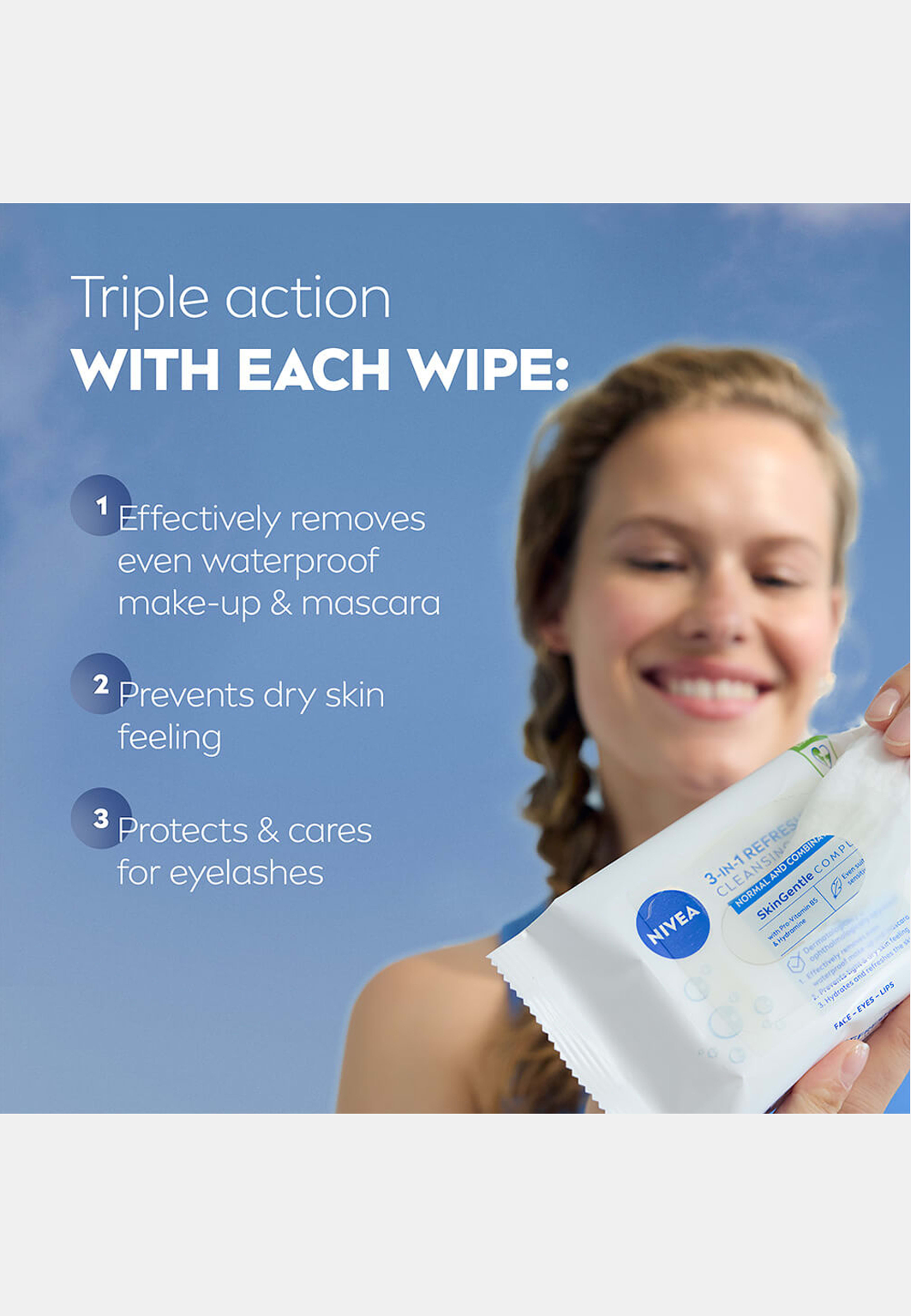 Ansiktsservetter Refreshing Cleansing Wipes 25 st NIVEA