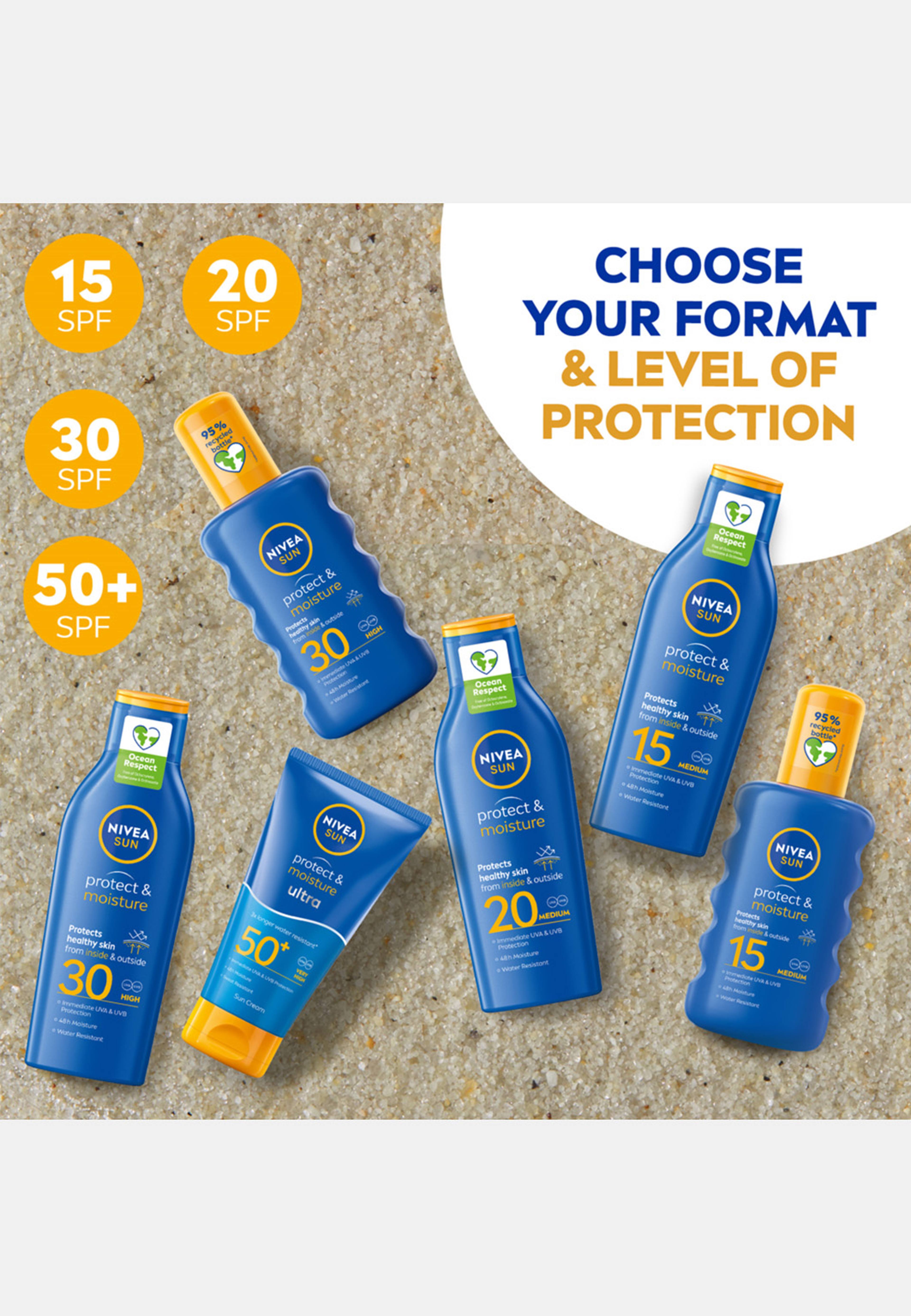 Solspray Protect & Moisture Sun Spray SPF15 200 ml NIVEA SUN