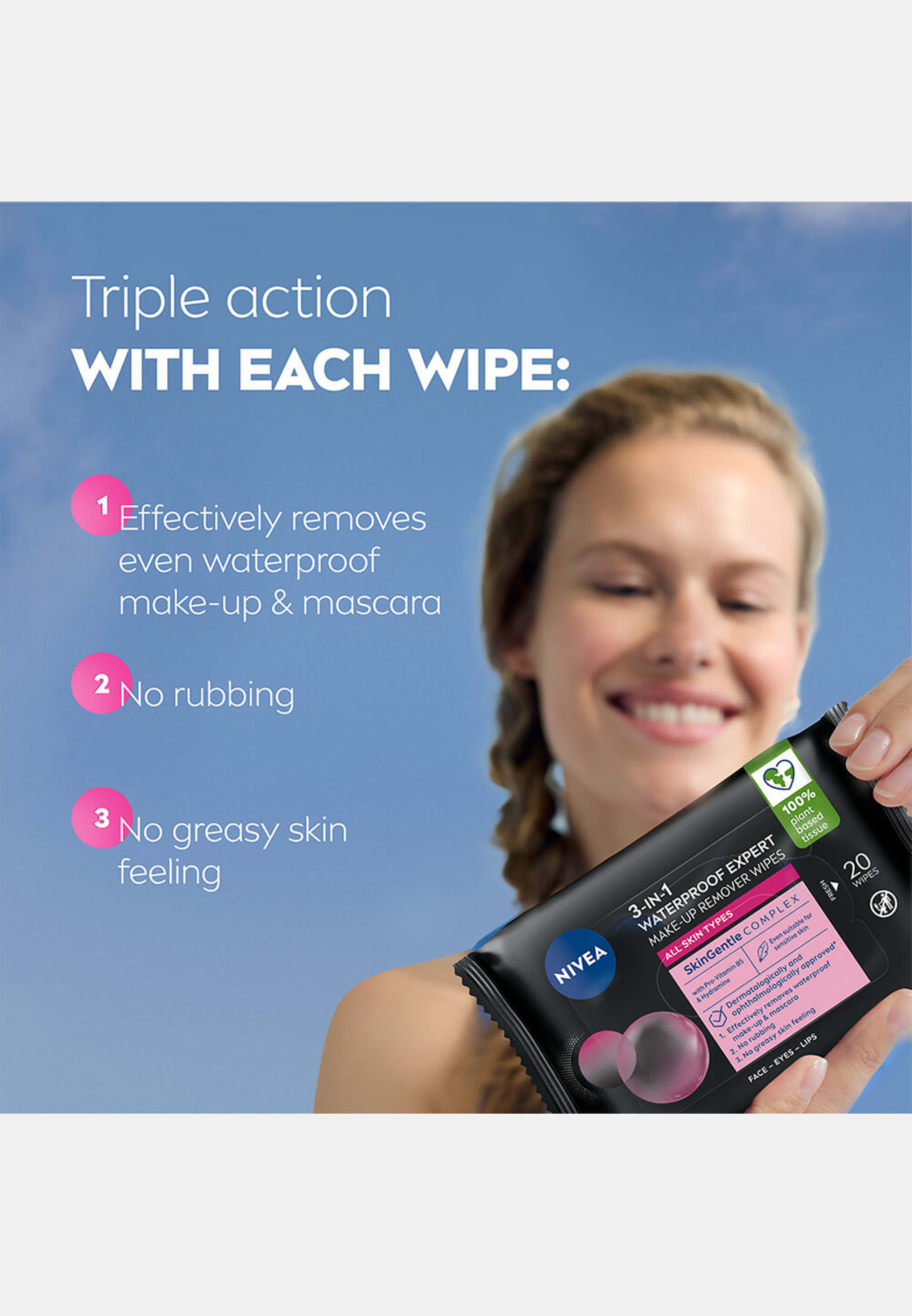 Ansiktsservetter MicellAIR Expert Wipes 20 st NIVEA