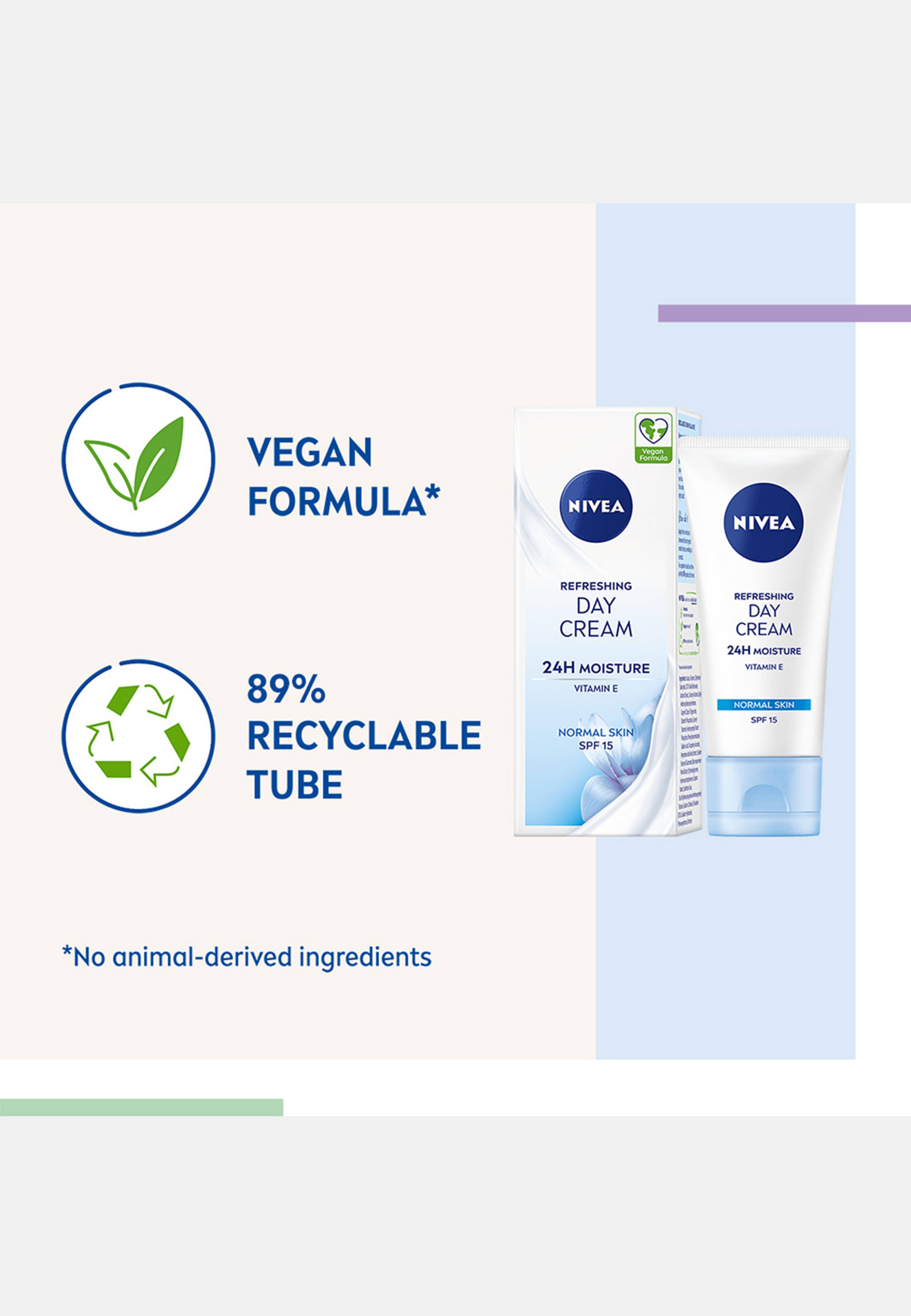 Dagkräm Refreshing Day Cream SPF15 50 ml NIVEA