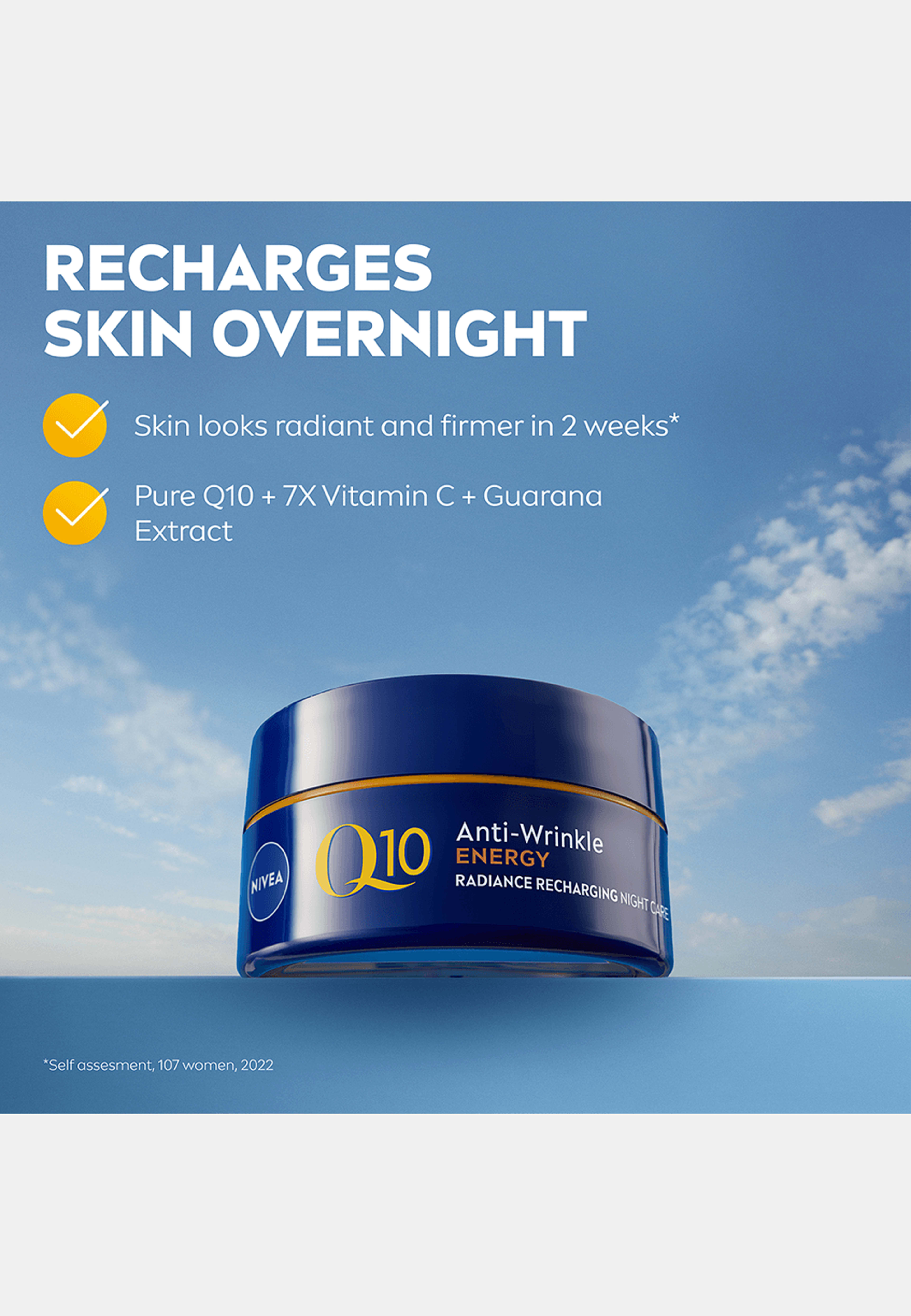 Nattkräm Q10 Energy Recharging Night Cream 50 ml NIVEA
