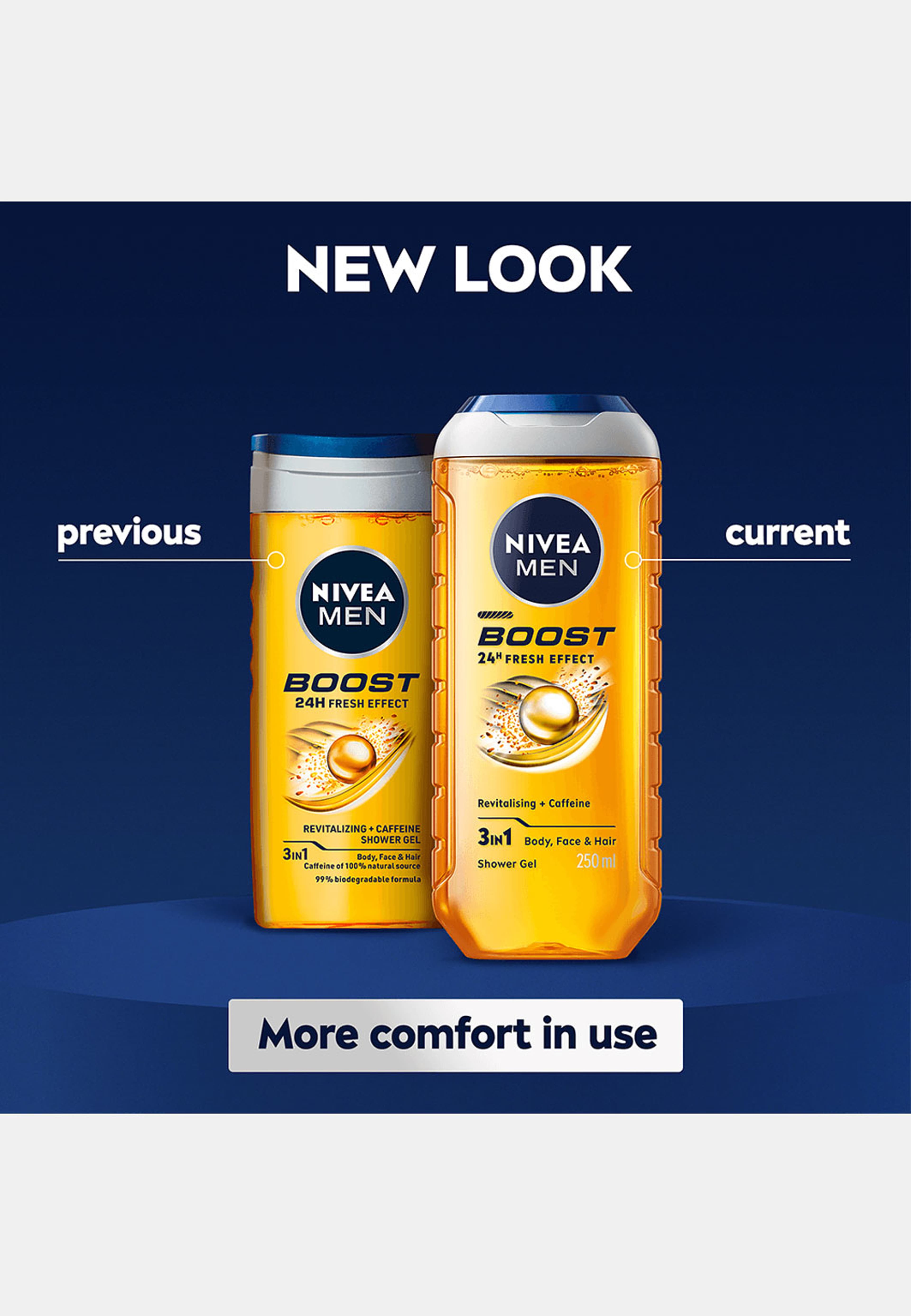 Duschtvål Boost Shower Gel 250 ml NIVEA MEN