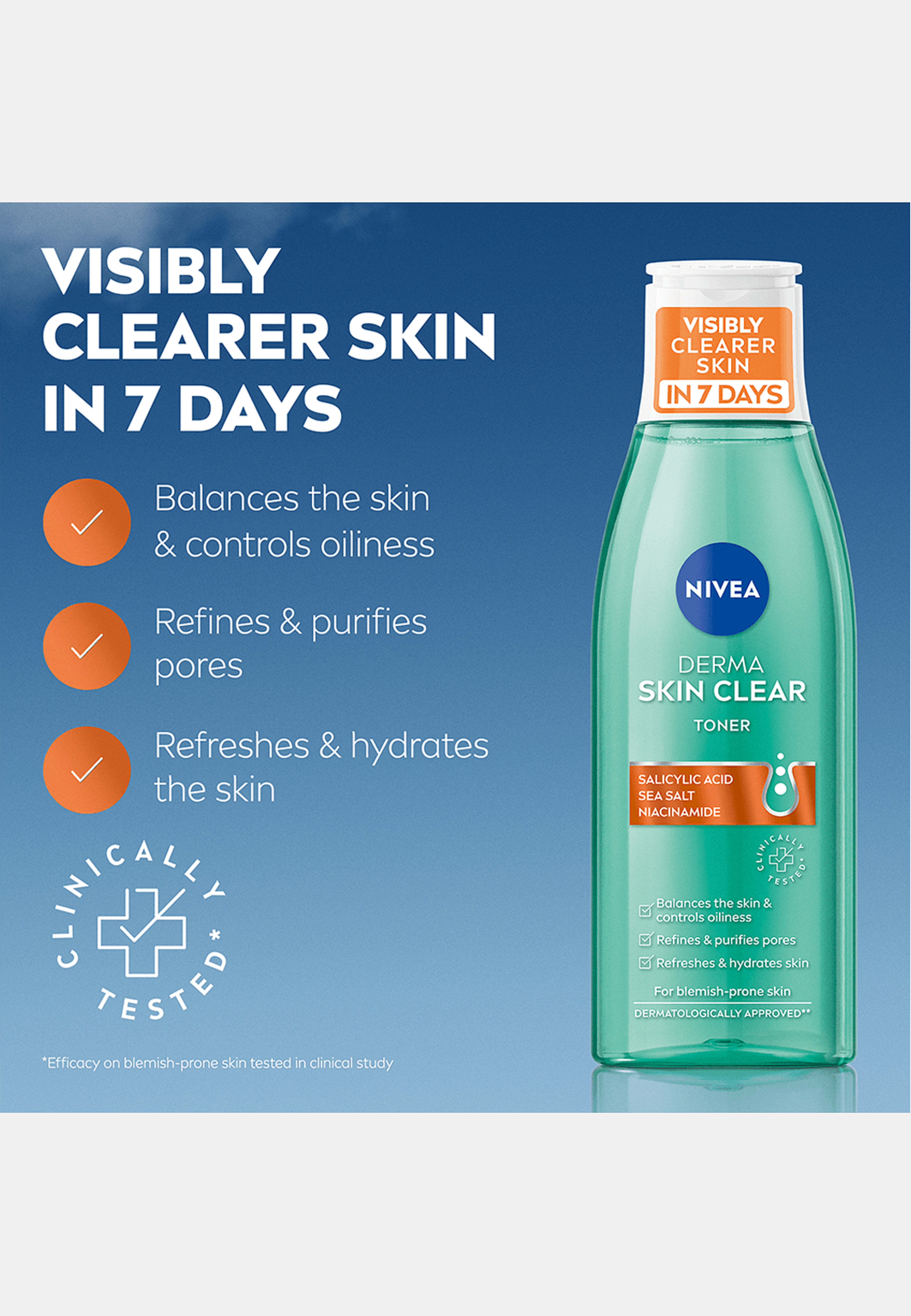 Ansiktsvatten Derma Skin Clear Toner 200 ml NIVEA