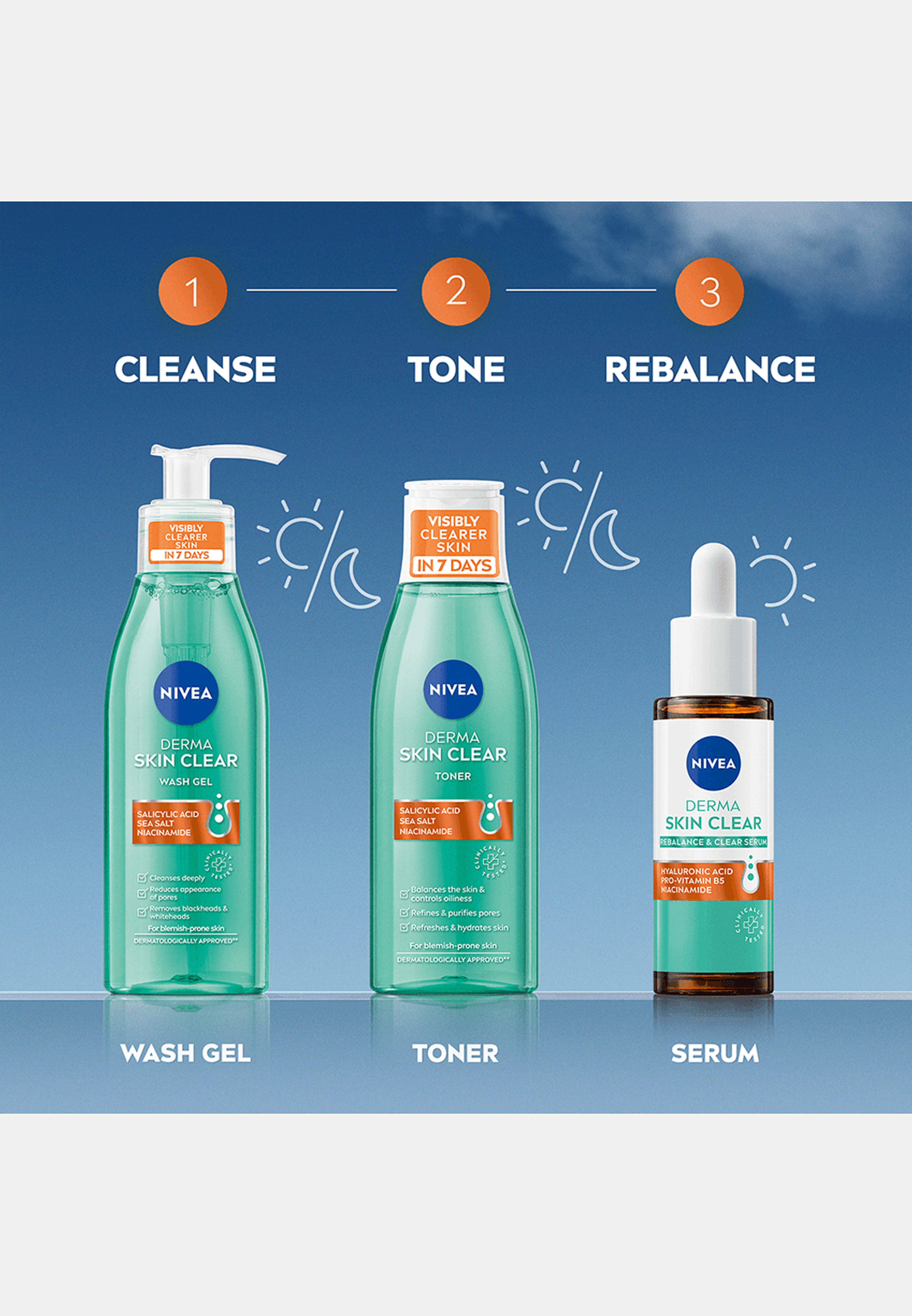 Ansiktsvatten Derma Skin Clear Toner 200 ml NIVEA