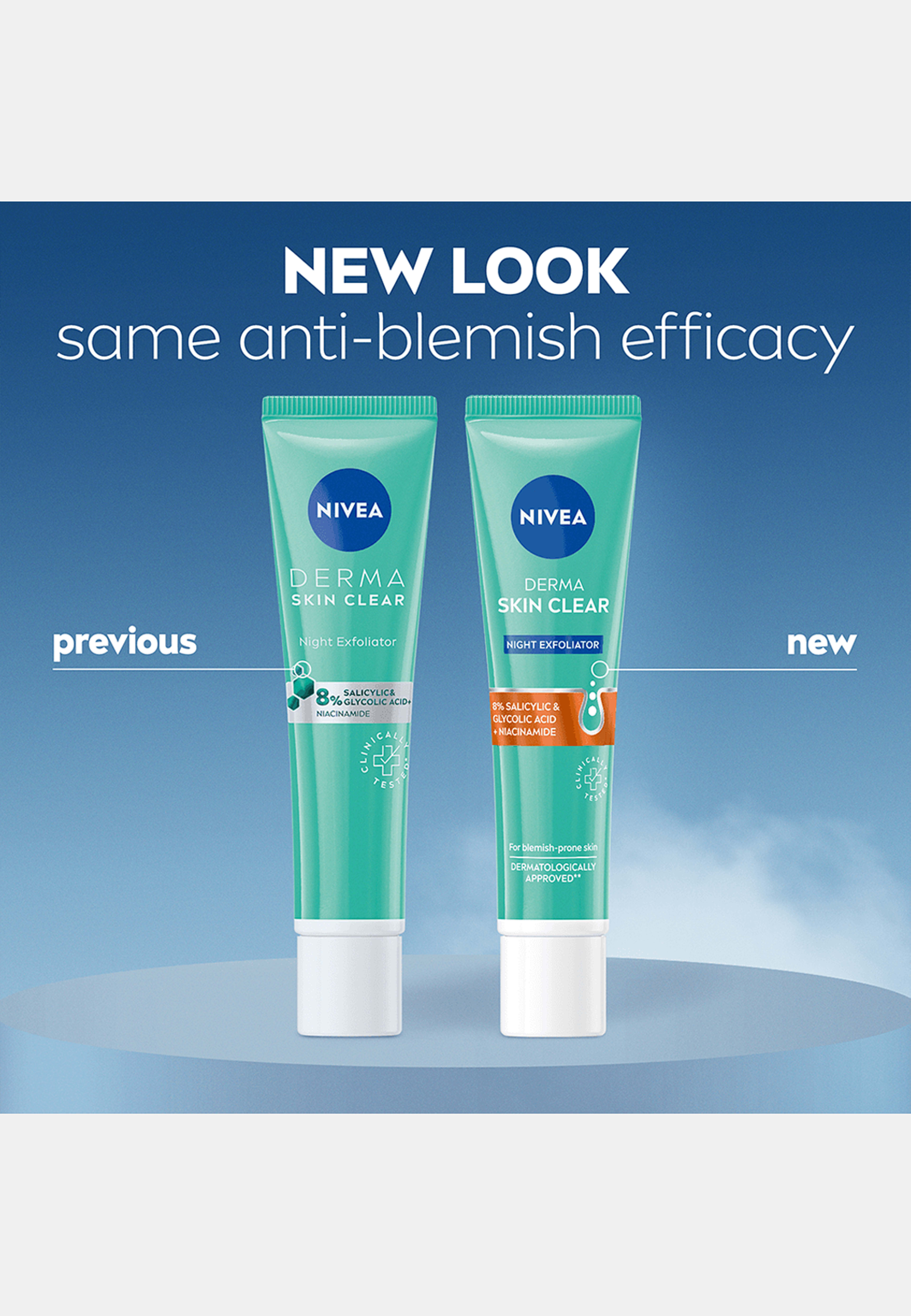 Peeling Ansikte Derma Skin Clear Night Exfoliator 40 ml NIVEA