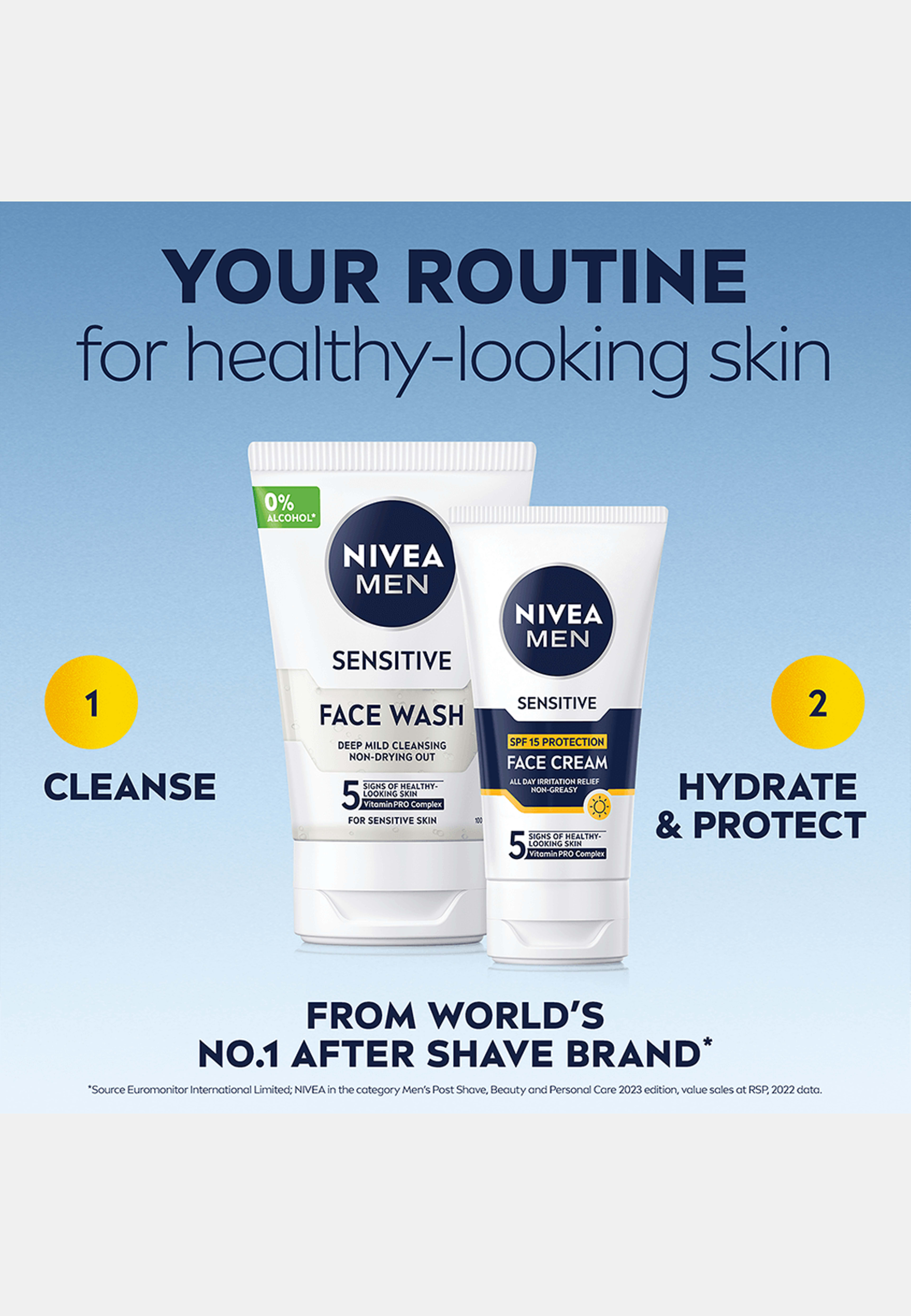 Ansiktskräm Sensitive Moisturiser SPF15 75 ml NIVEA MEN