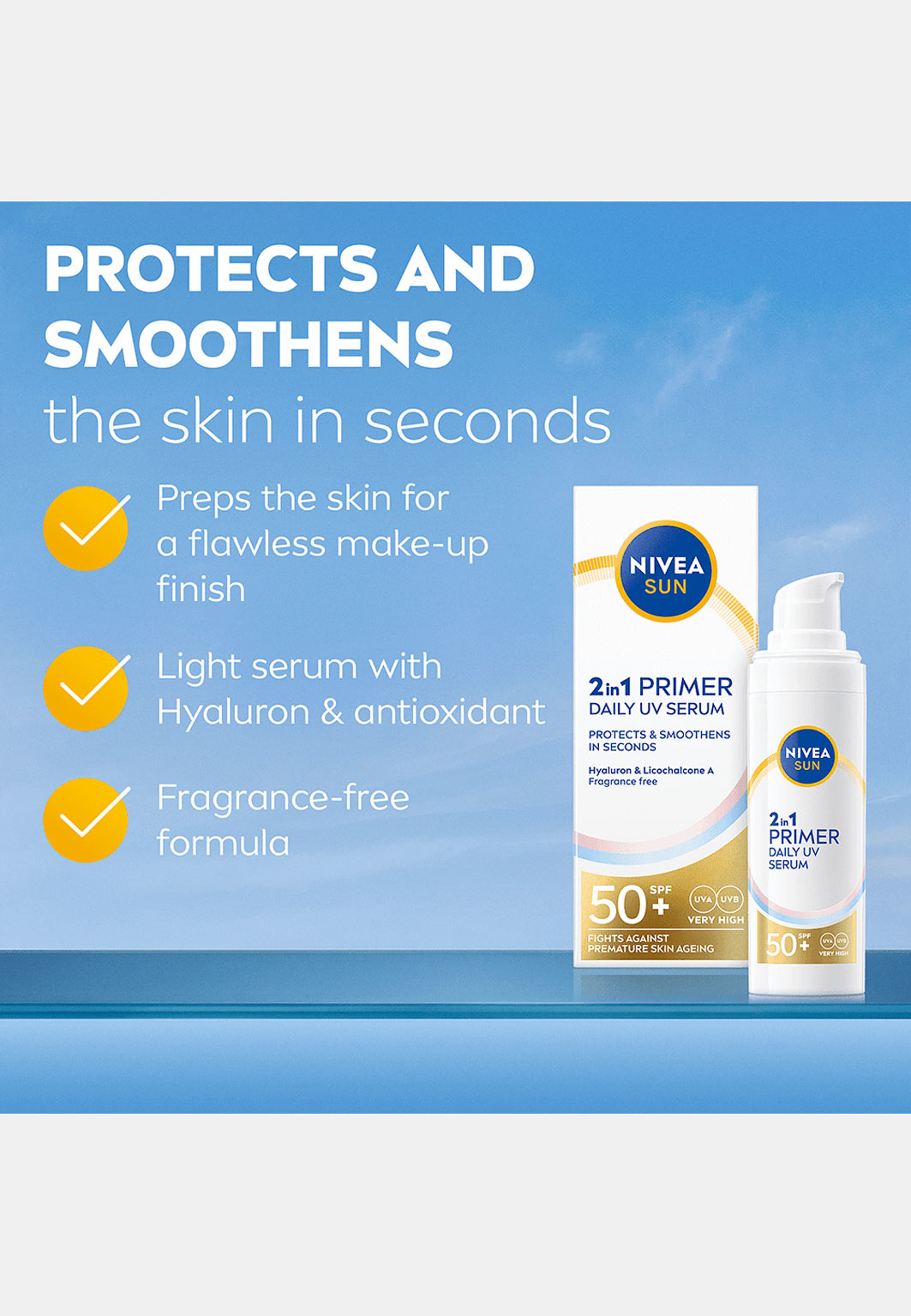 Solkräm ansikte UV Face 2in1 Daily Serum SPF50+