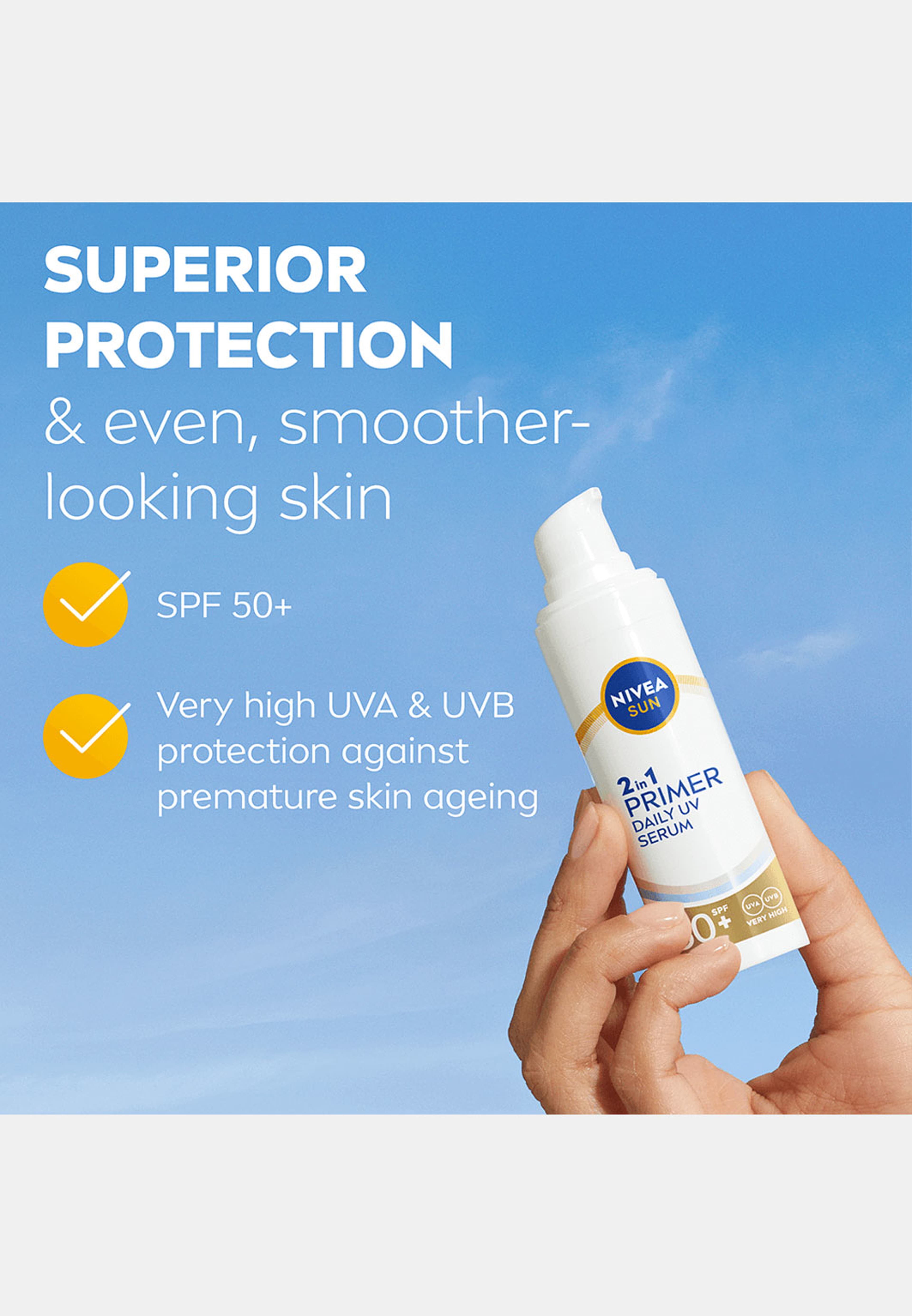 Solkräm ansikte UV Face 2in1 Daily Serum SPF50+
