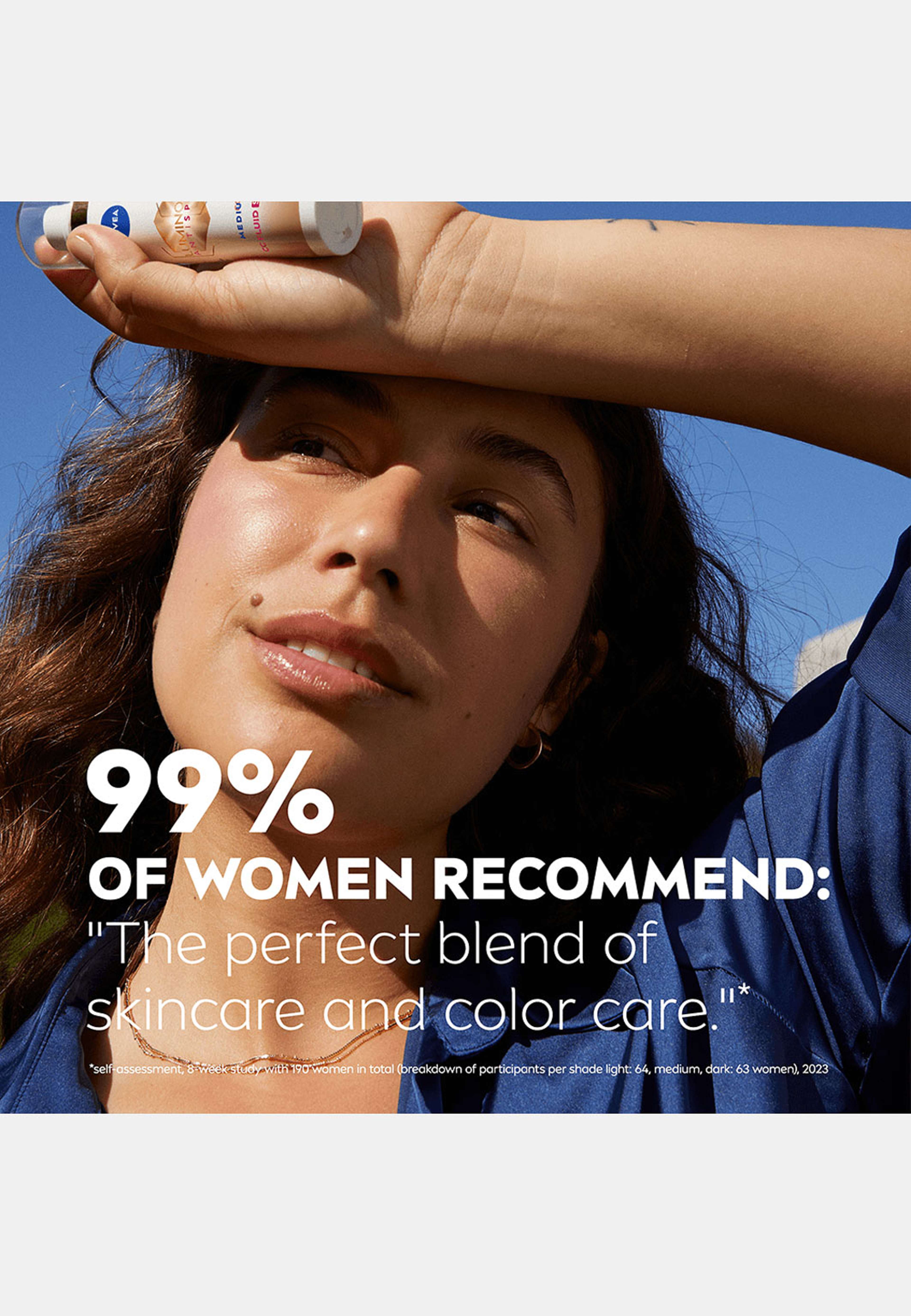 Färgad dagkräm Luminous 630 Anti Dark-Spot CC Fluid 3-in-1 Medium SPF30 40 ml NIVEA
