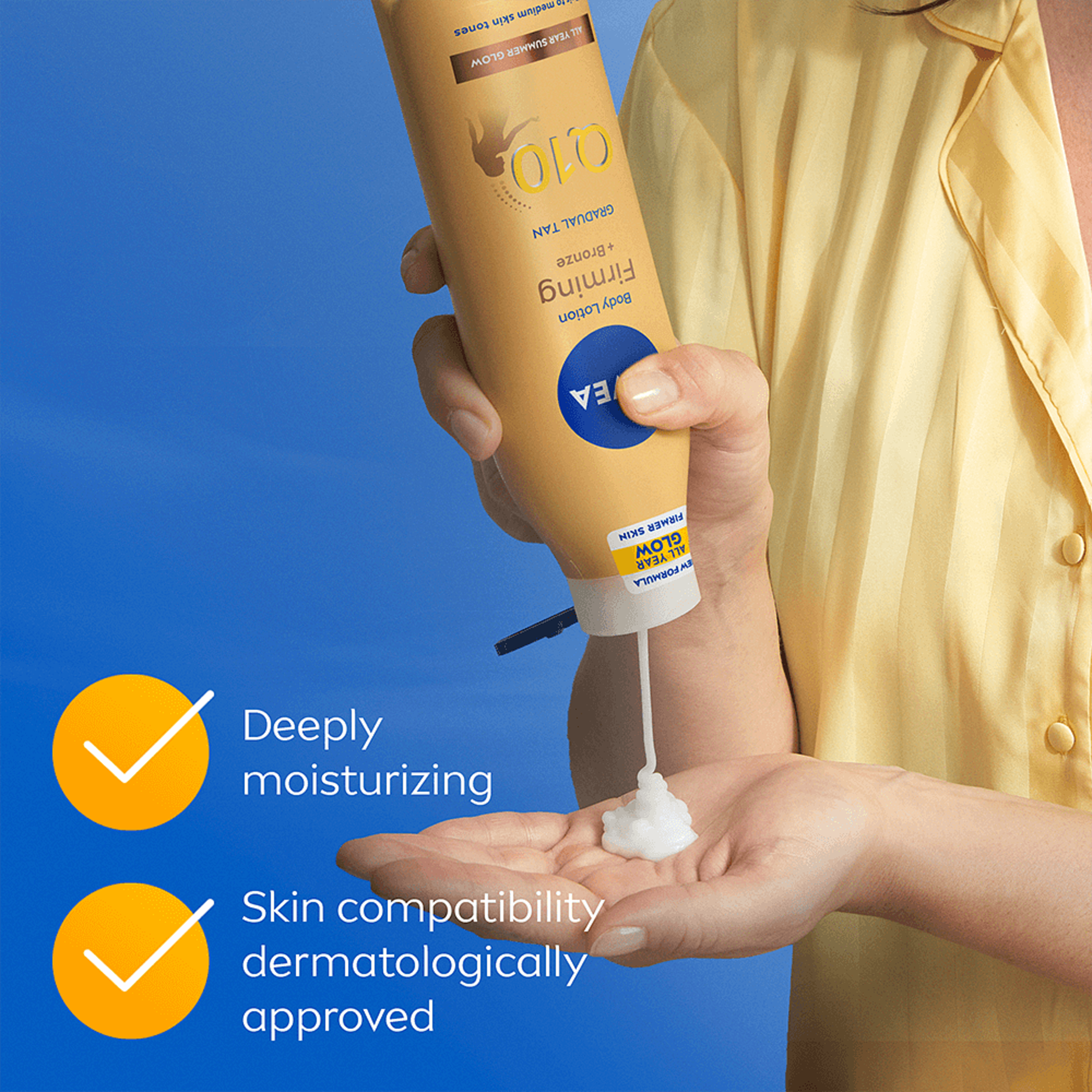 Body Lotion Q10 Gradual Tan Firming 250 ml NIVEA, från NIVEA.