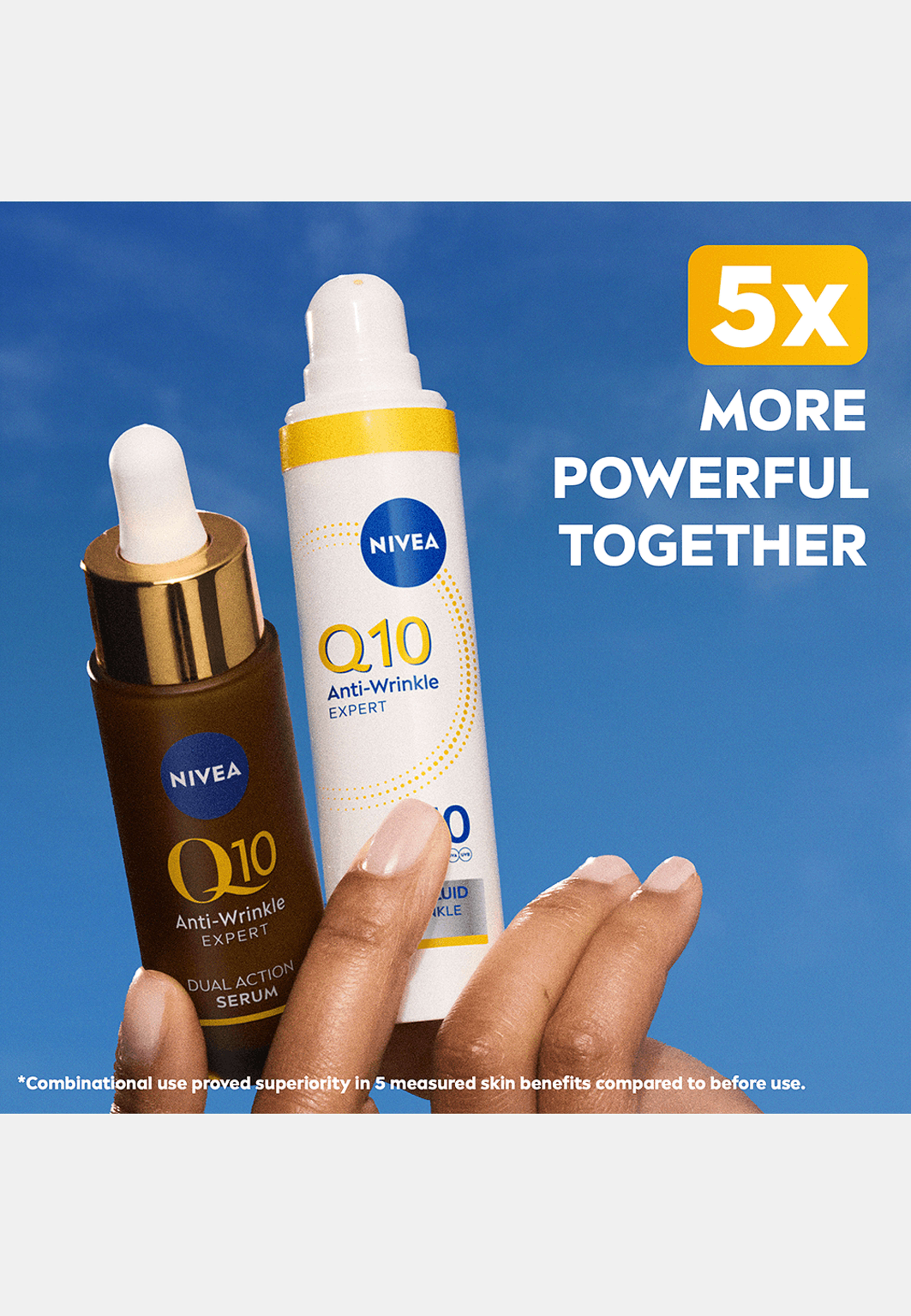 Dagkräm Q10 Anti-Wrinkle Expert Daily UV Fluid SPF50 40 ml NIVEA