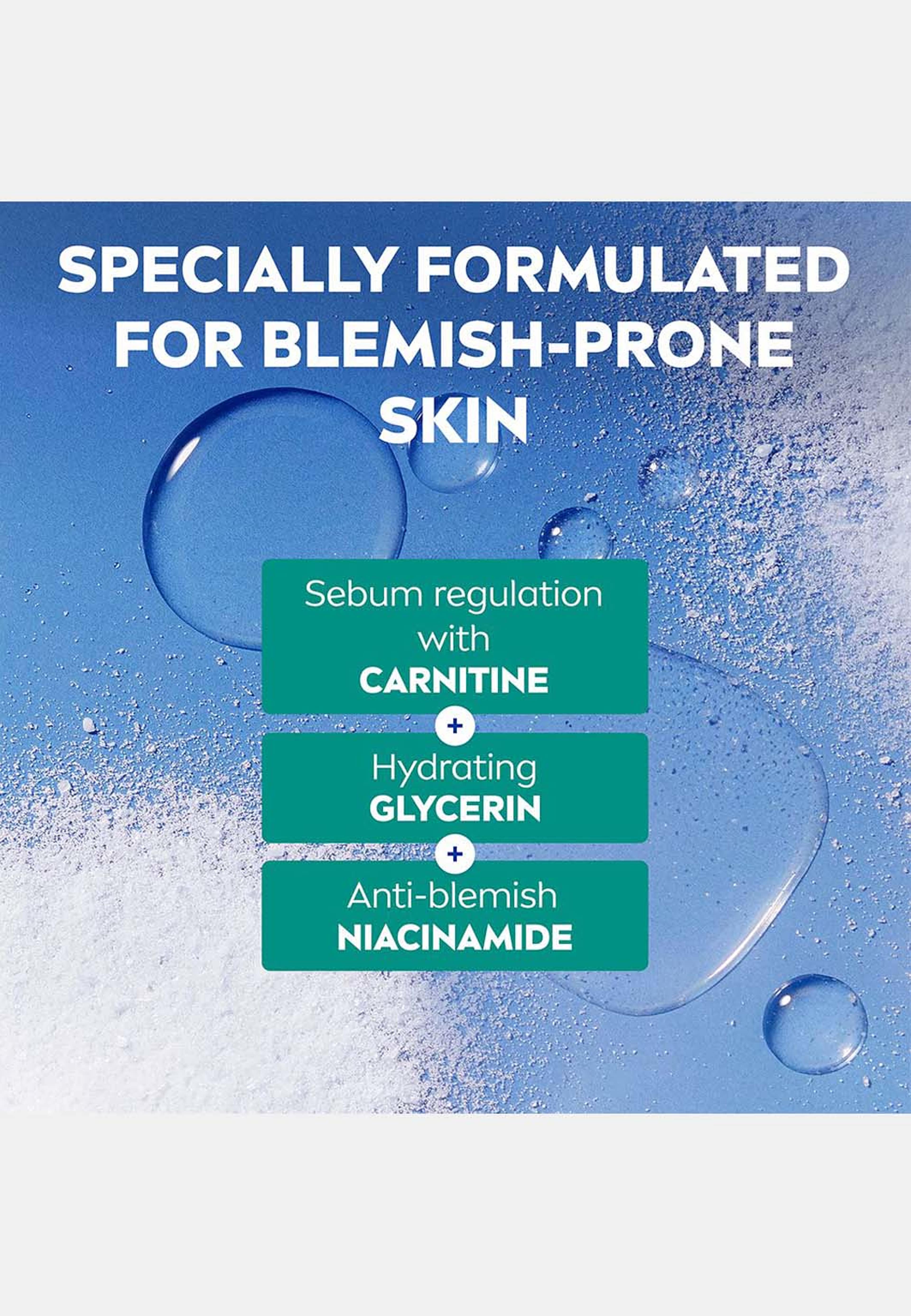 Ansiktskräm Derma Skin Clear Daily UV Fluid SPF50+, från NIVEA. Klicka för att öppna bilden i stort format