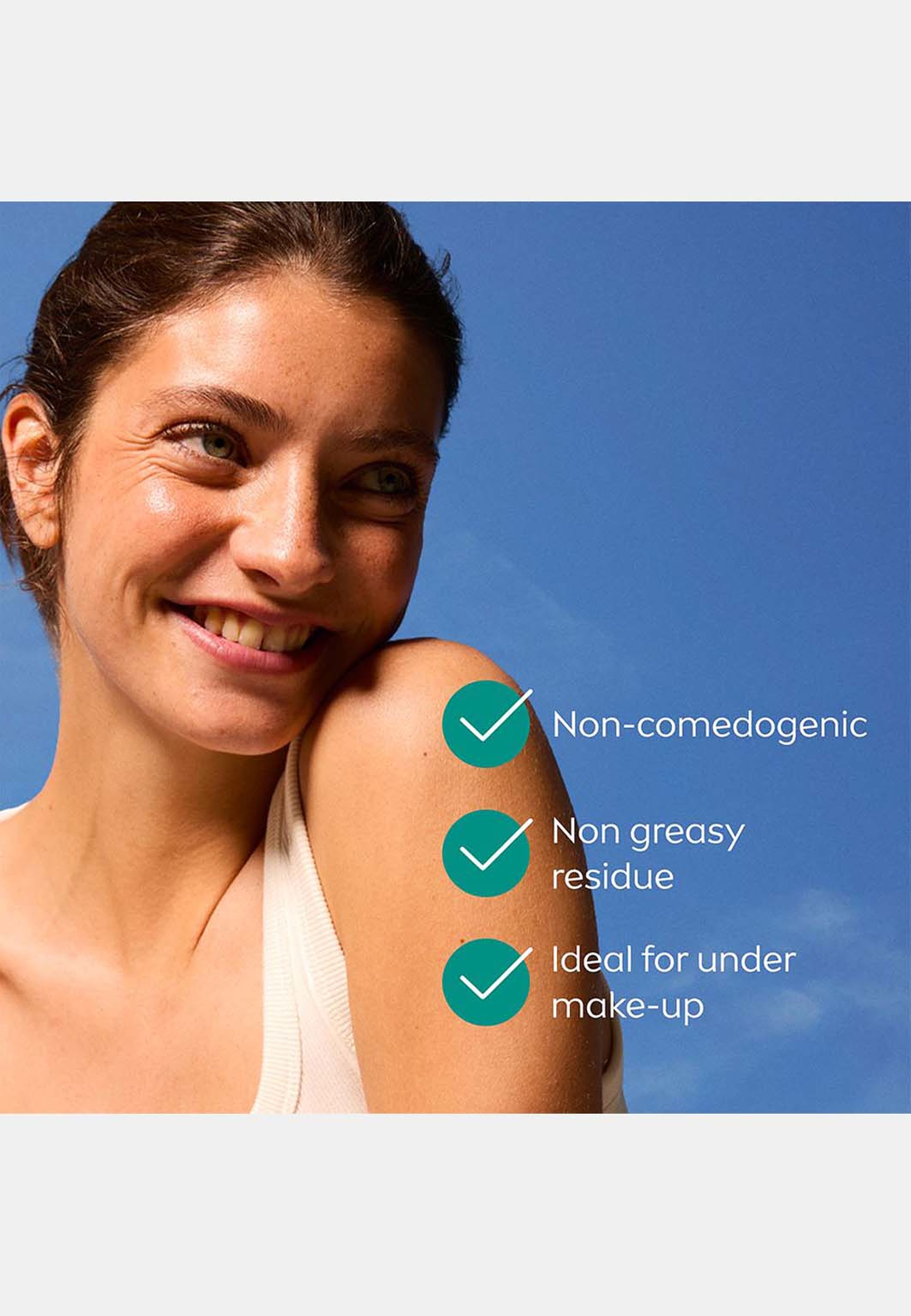 Ansiktskräm Derma Skin Clear Daily UV Fluid SPF50+, från NIVEA. Klicka för att öppna bilden i stort format