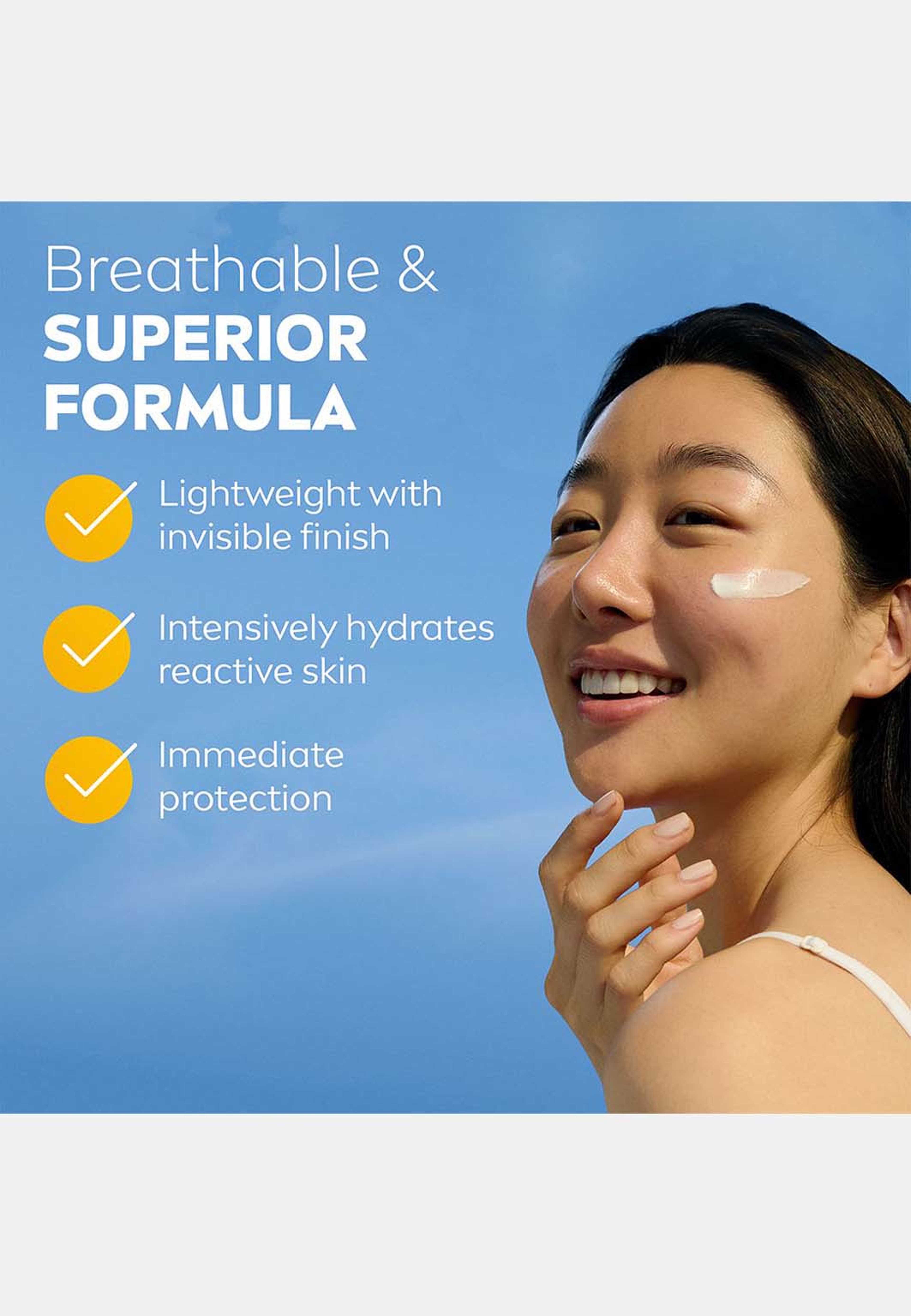 Solskydd ansikte UV Face Sensitive SPF50+, från NIVEA. Klicka för att öppna bilden i stort format