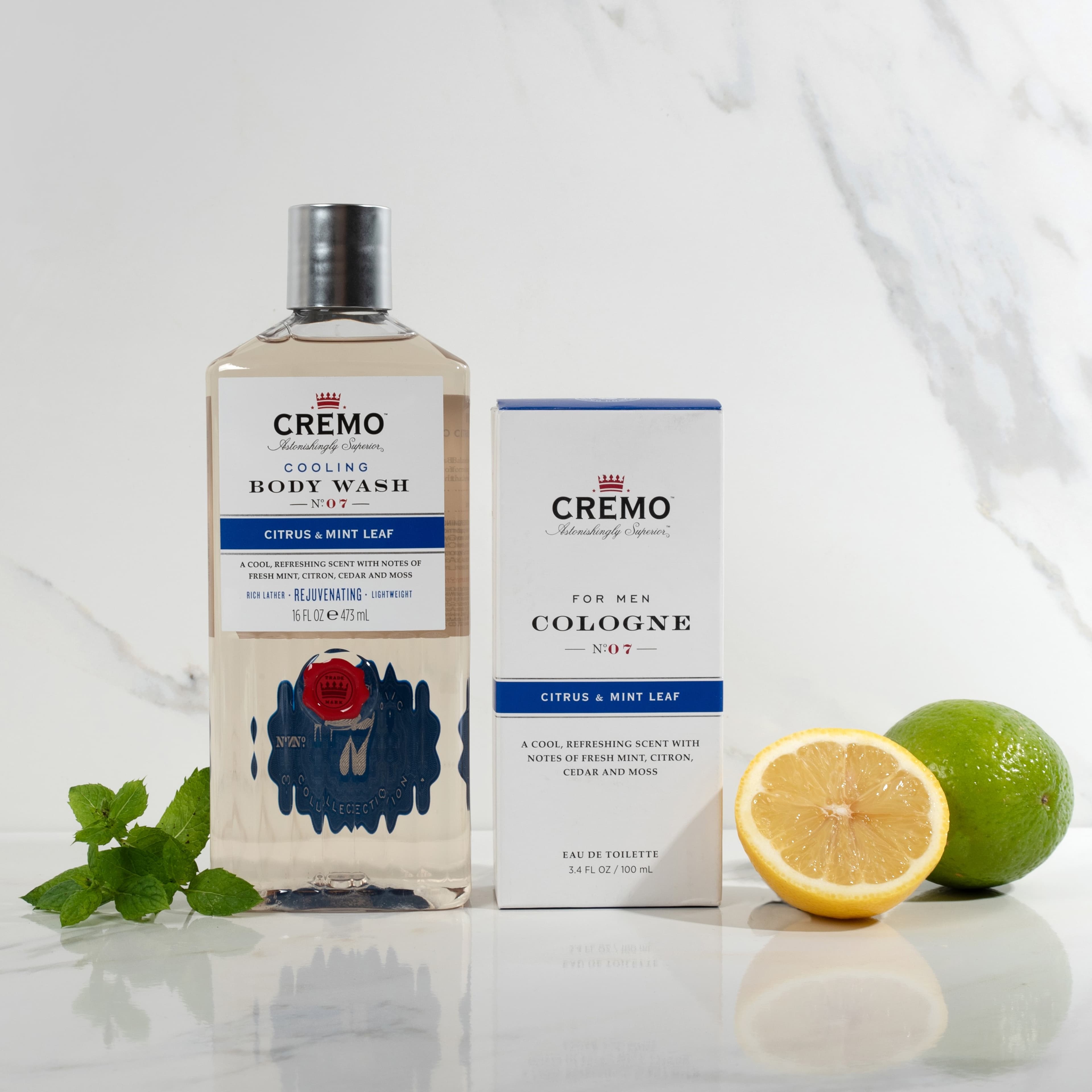Citrus & Mint Leaf Gift Set For Men, från Cremo. Klicka för att öppna bilden i stort format