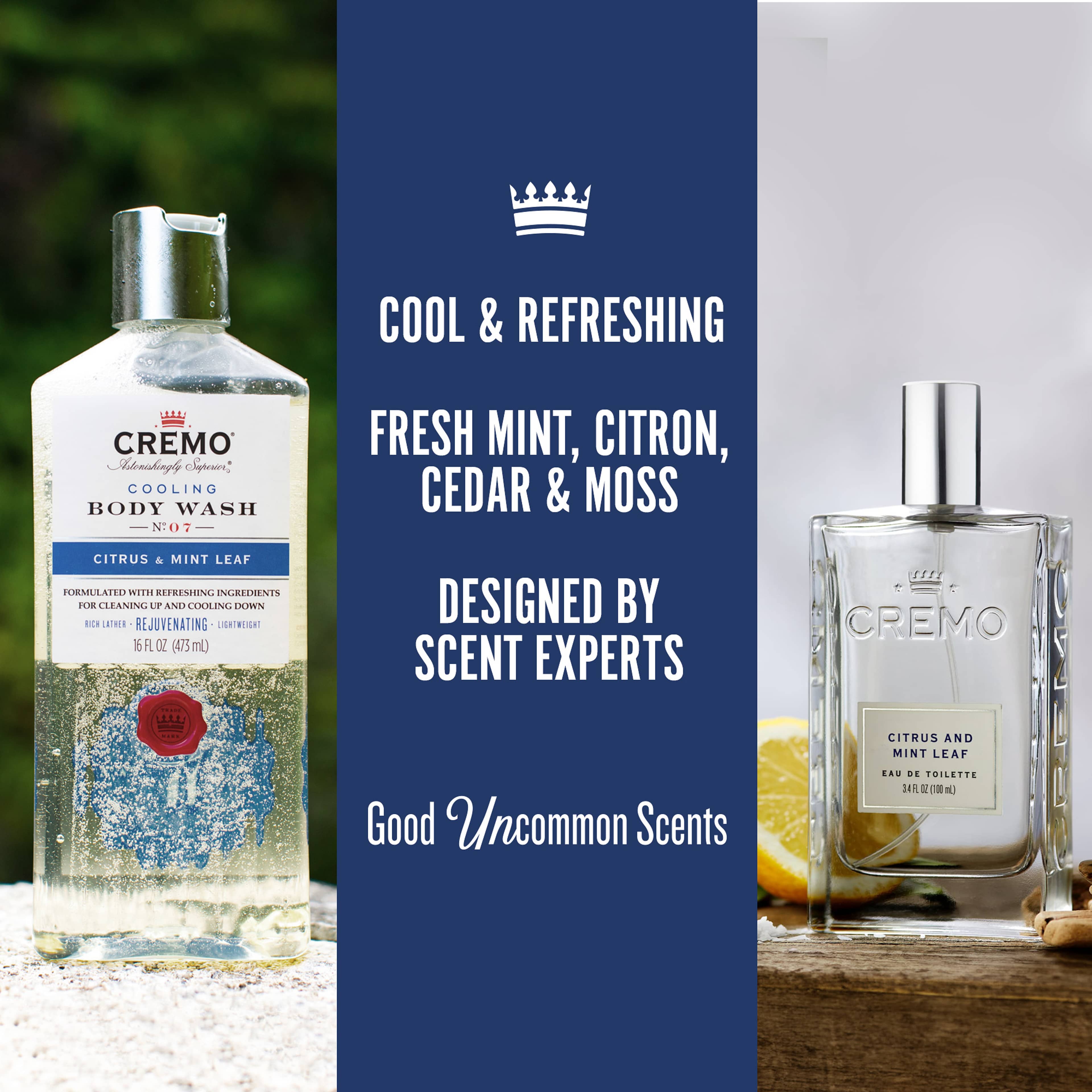 Citrus & Mint Leaf Gift Set For Men, från Cremo. Klicka för att öppna bilden i stort format