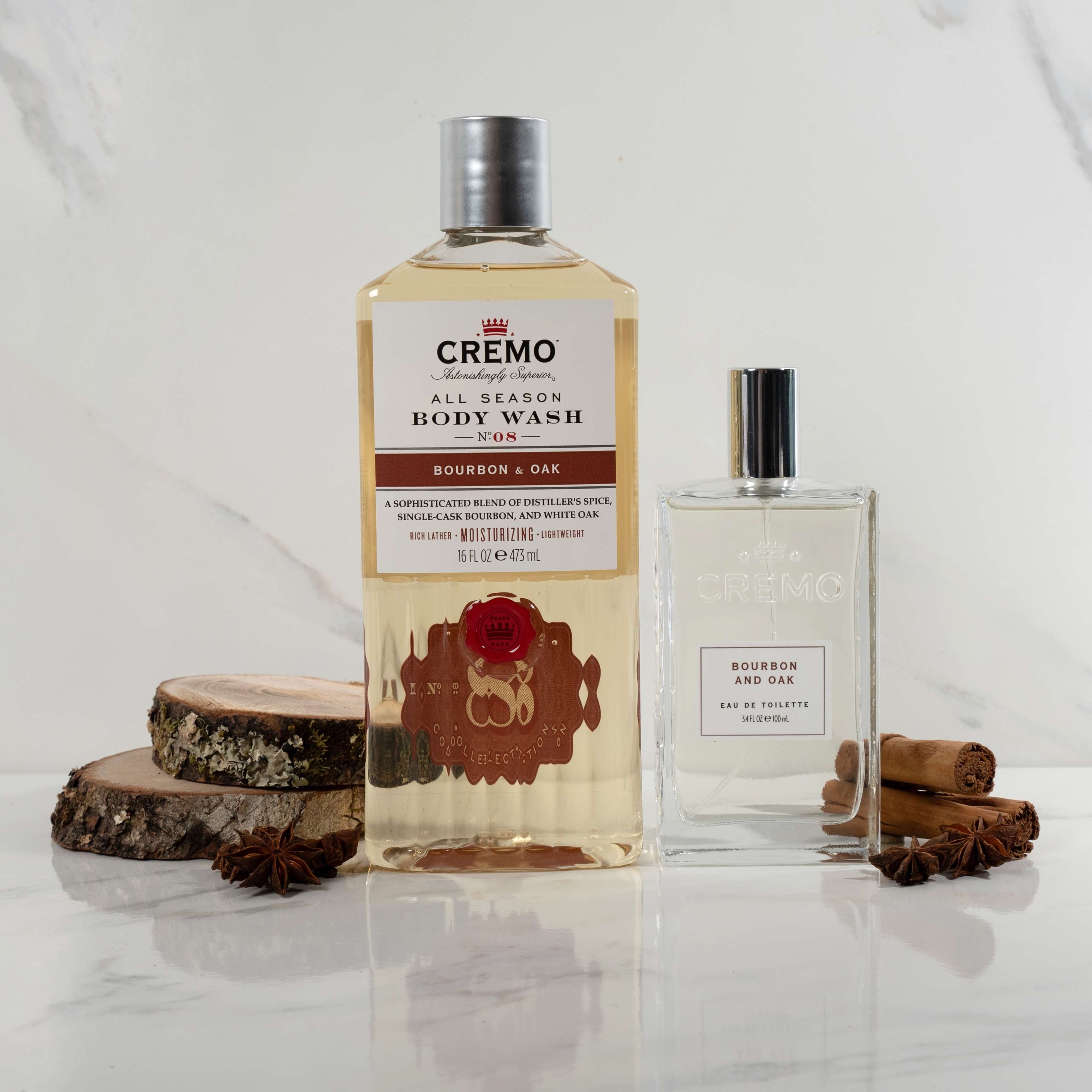 Bourbon & Oak Gift Set For Men, från Cremo. Klicka för att öppna bilden i stort format