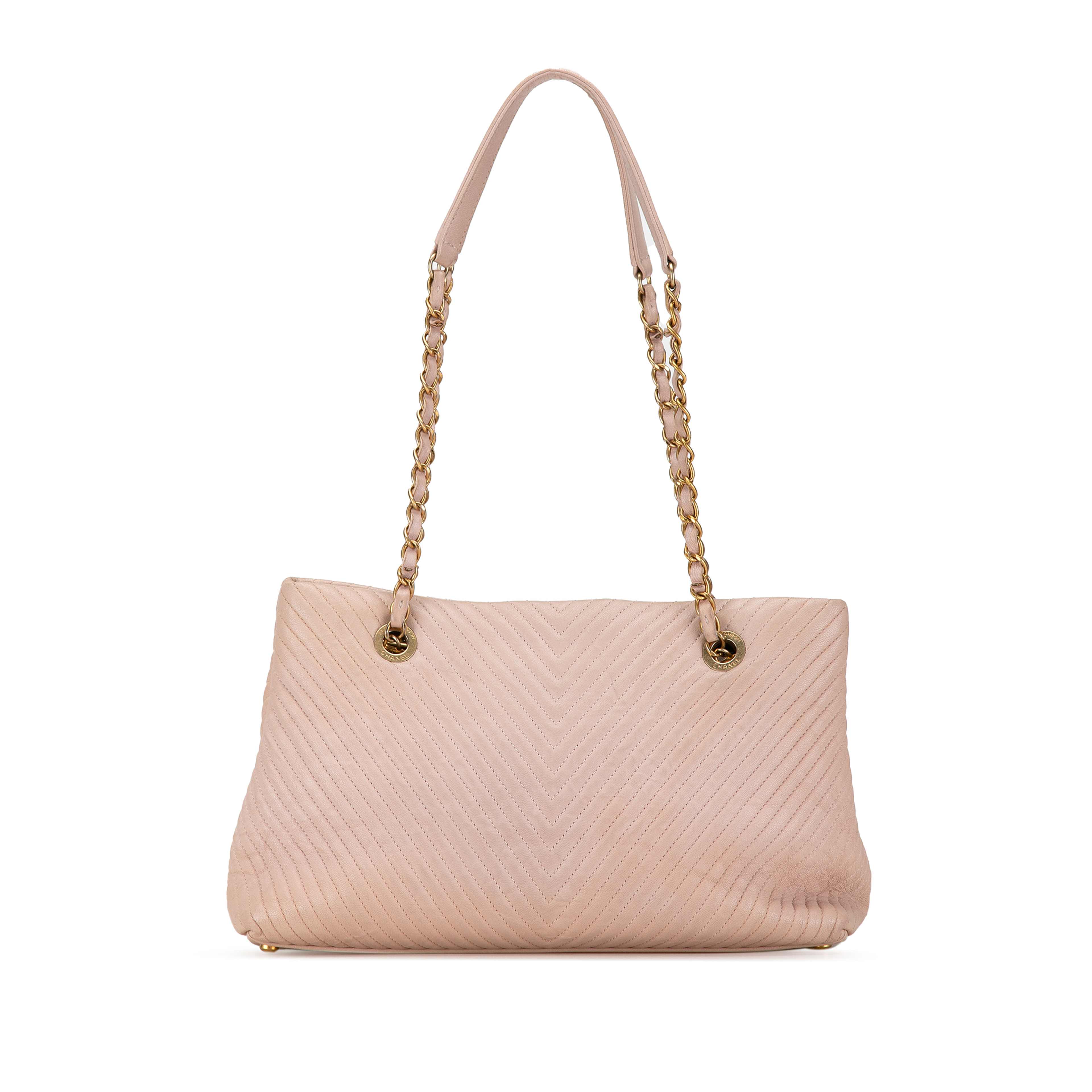 Chanel Large Chevron Calfskin Surpique Tote