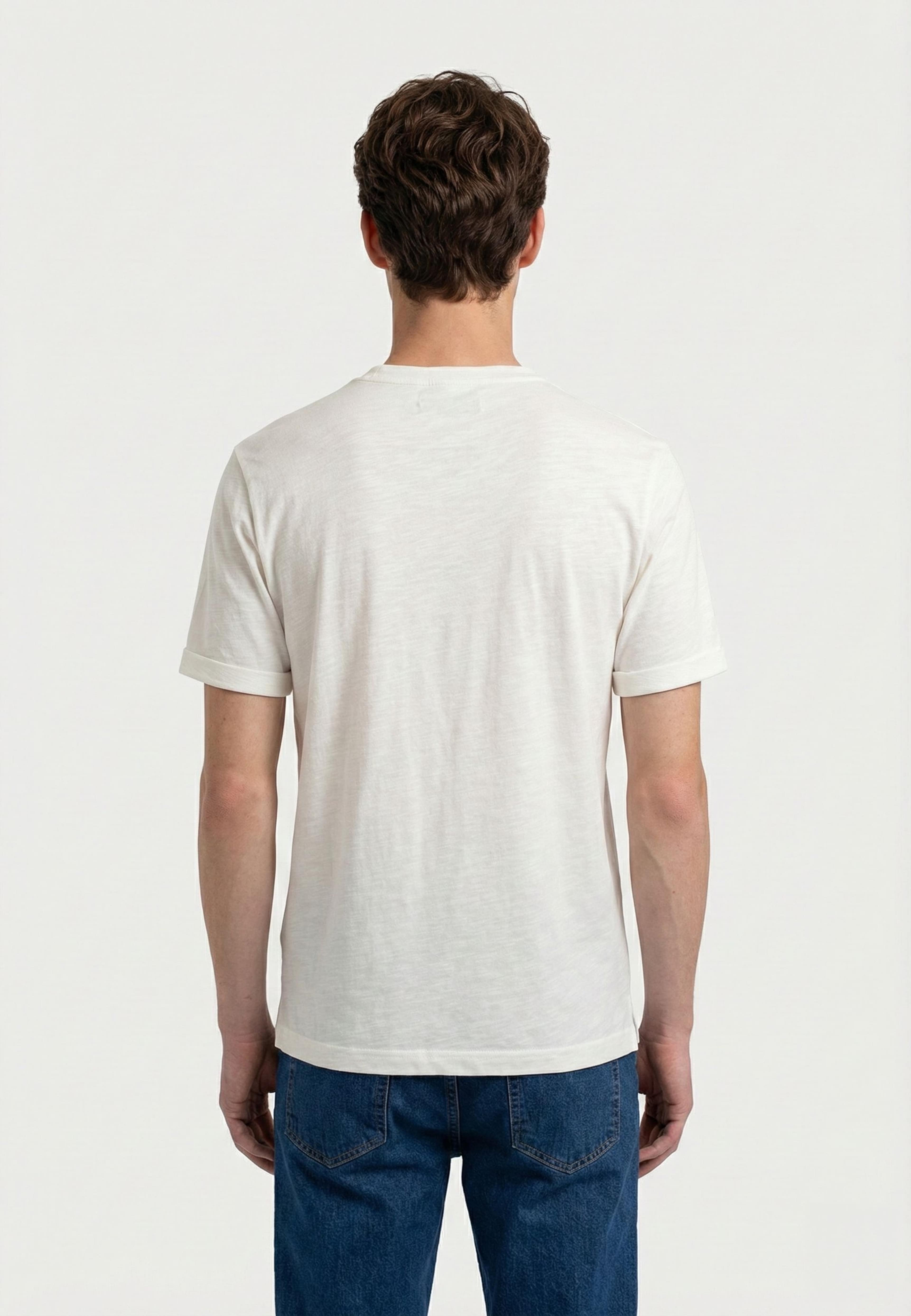 Lung Melange T-shirt, från Ciszere, i färgen off-white. Klicka för att öppna bilden i stort format