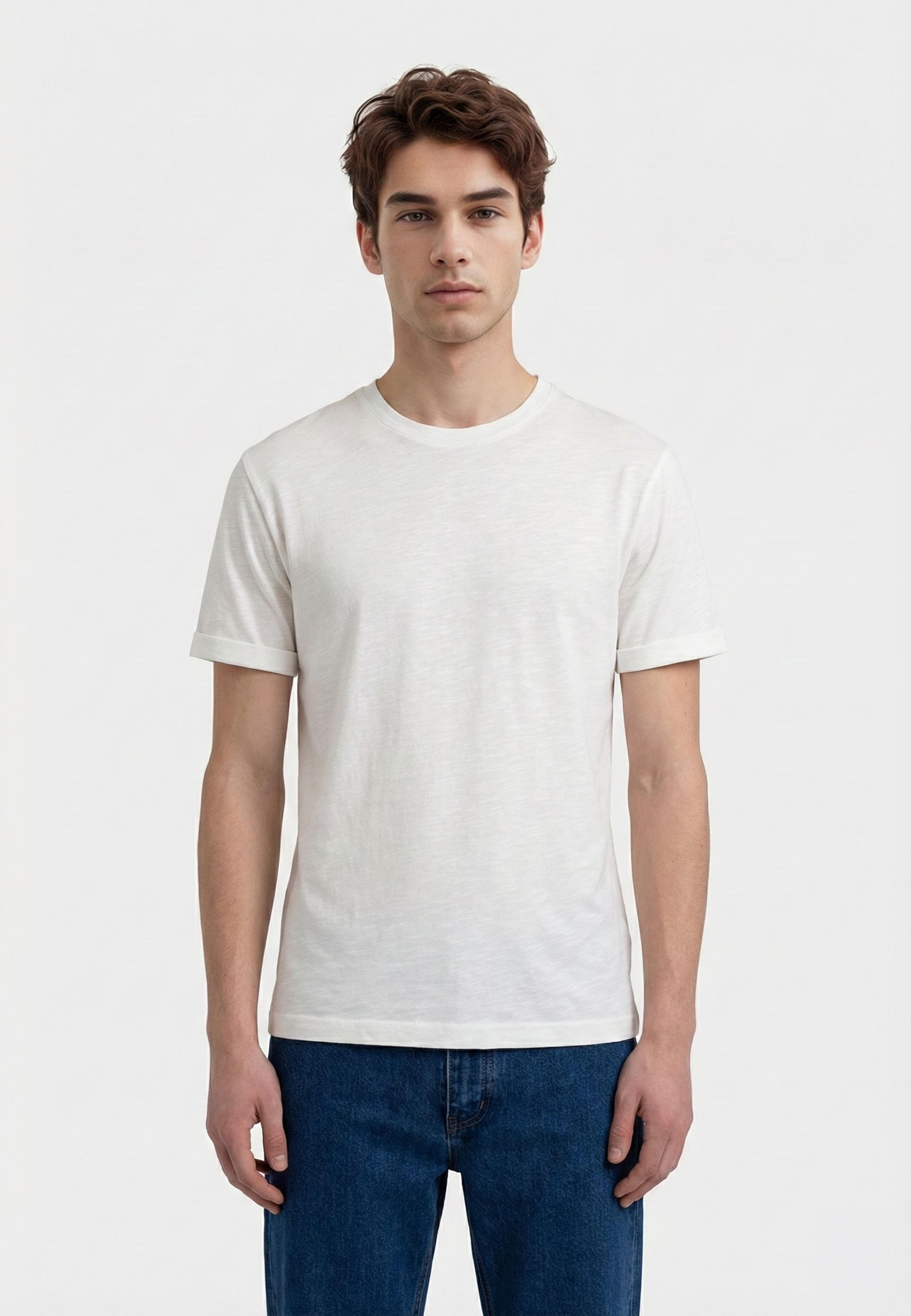 Lung Melange T-shirt, från Ciszere, i färgen off-white. Klicka för att öppna bilden i stort format