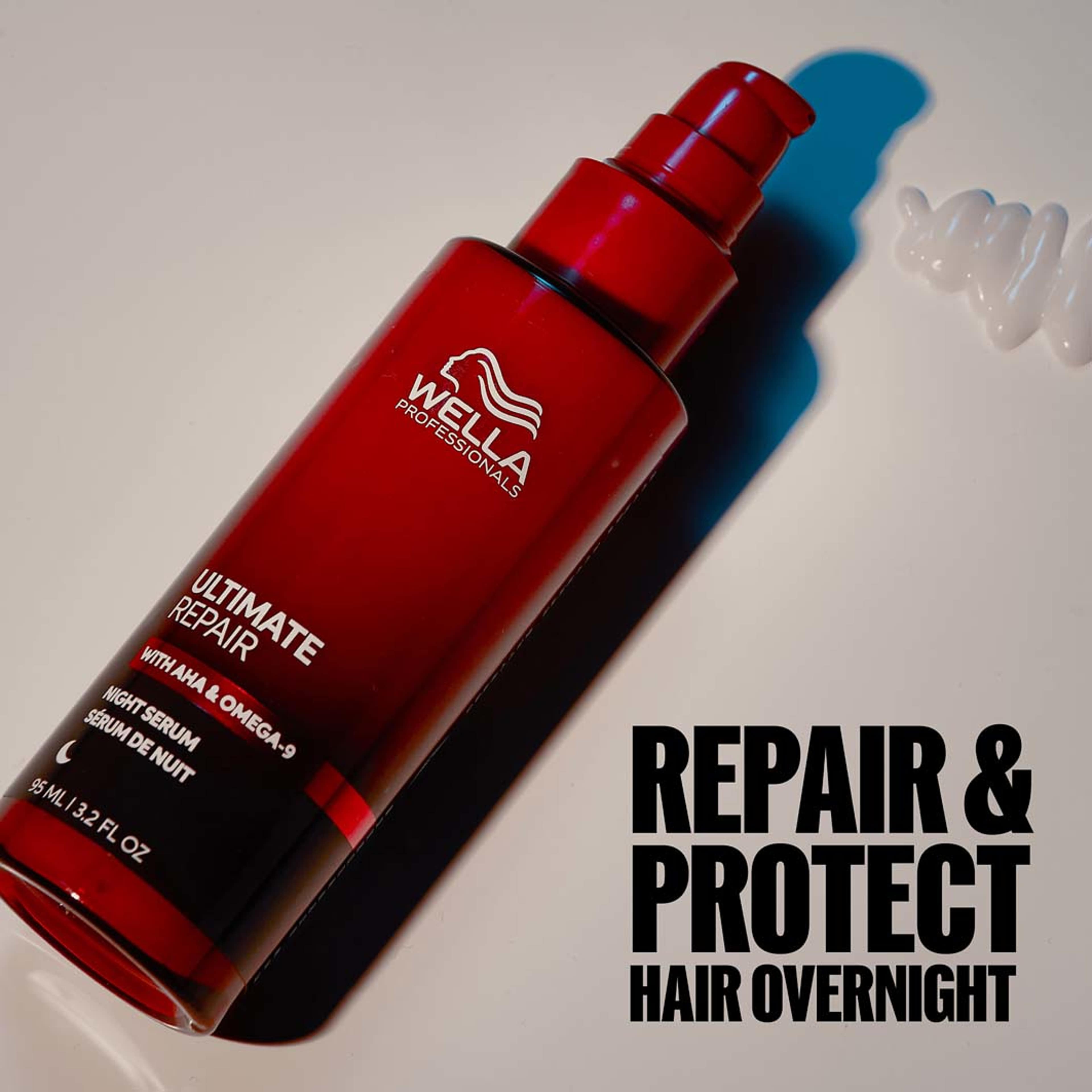 Ultimate Repair Night Hair Serum, från Wella Professional. Klicka för att öppna bilden i stort format