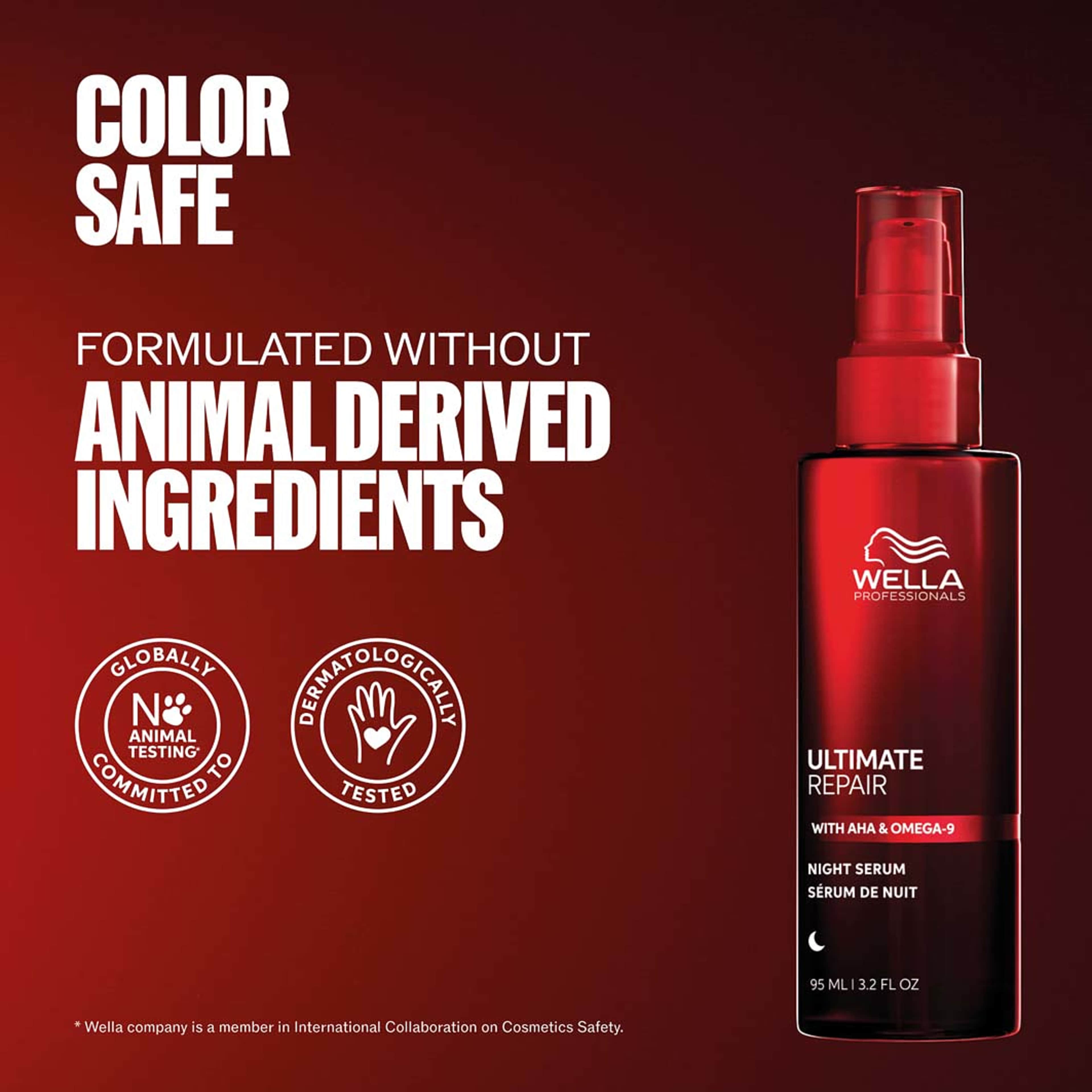 Ultimate Repair Night Hair Serum, från Wella Professional. Klicka för att öppna bilden i stort format