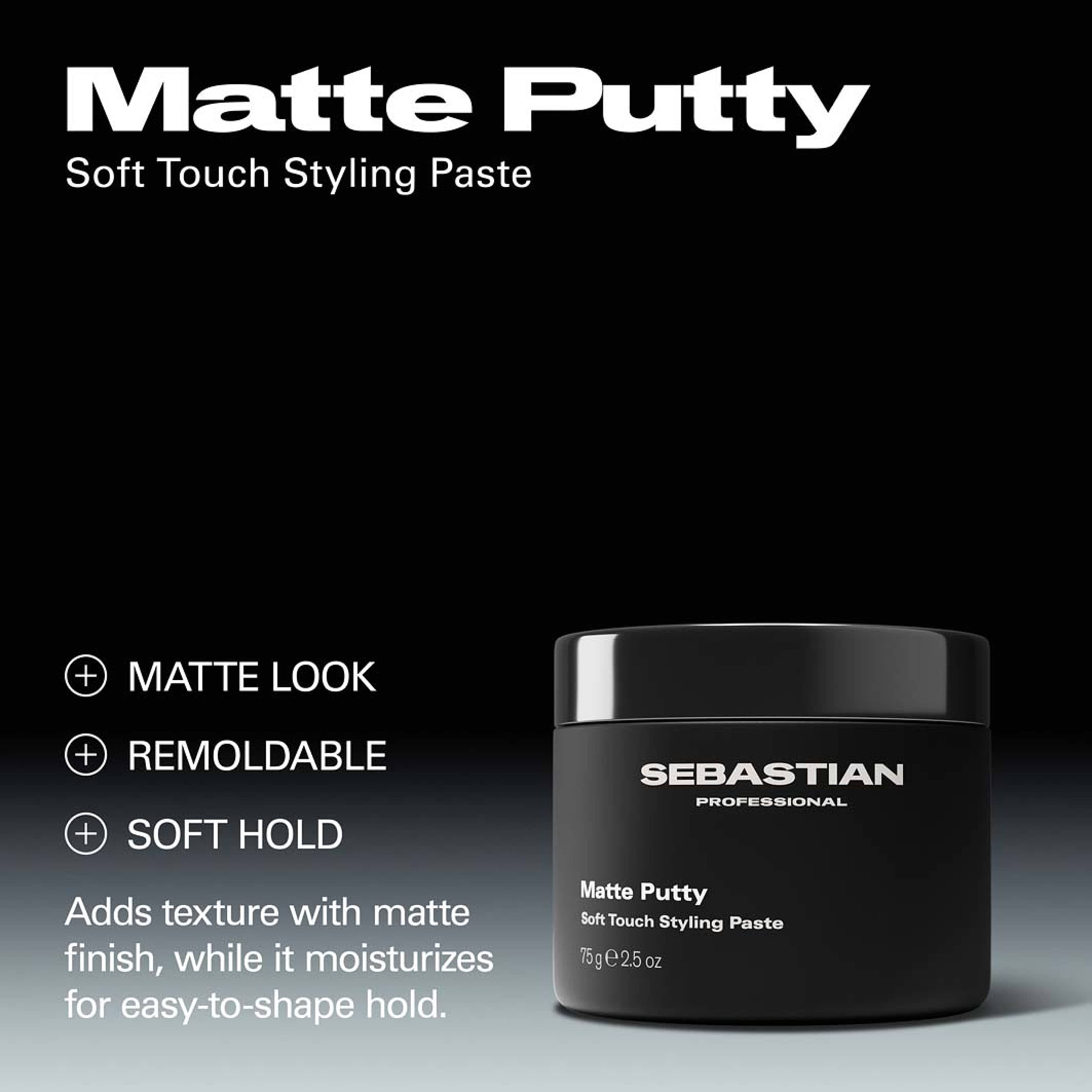 Matte Putty Soft Touch Styling Paste, från Sebastian Professional. Klicka för att öppna bilden i stort format
